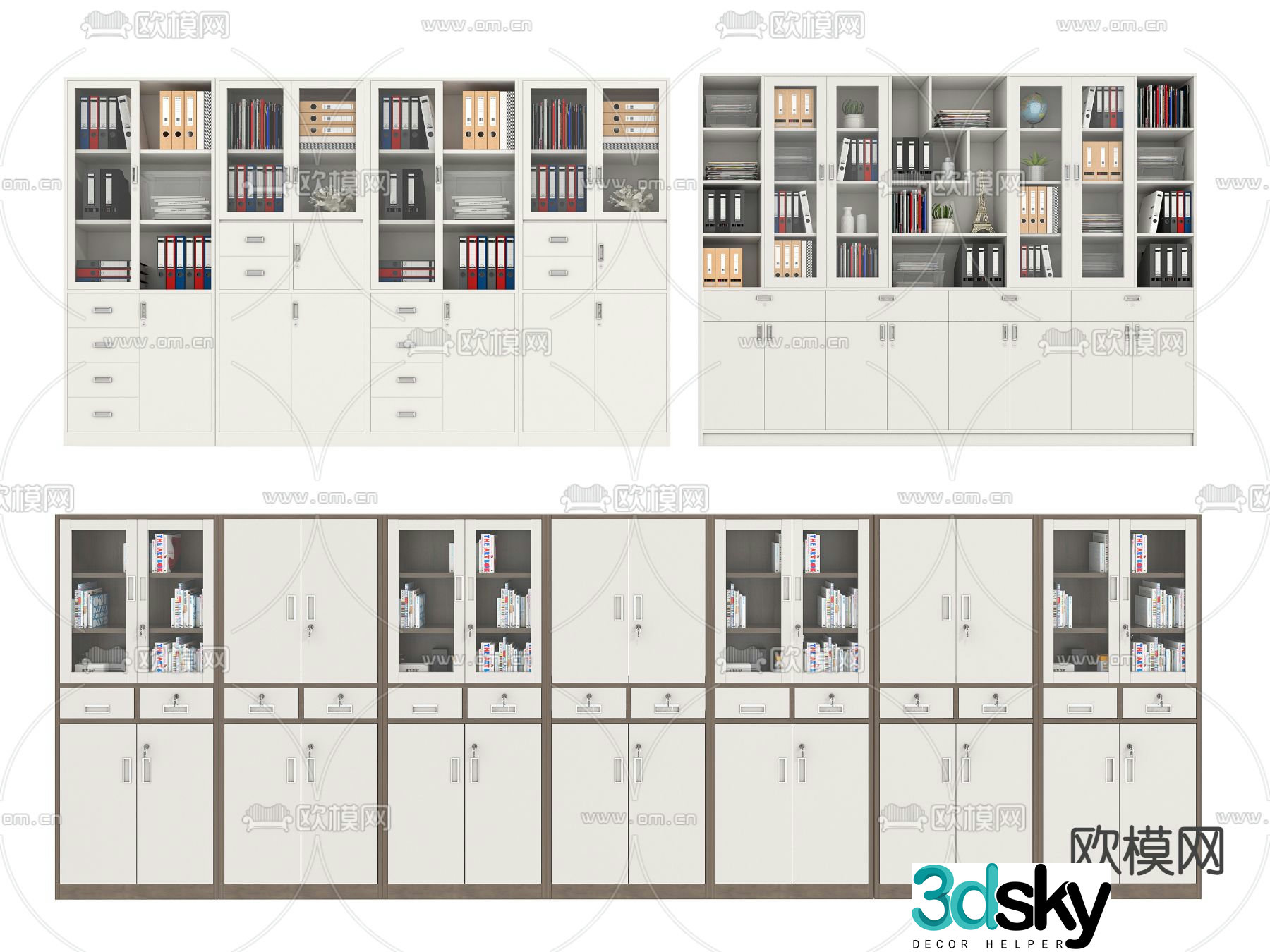 File cabinet information cabinet filing cabinet 3d model
