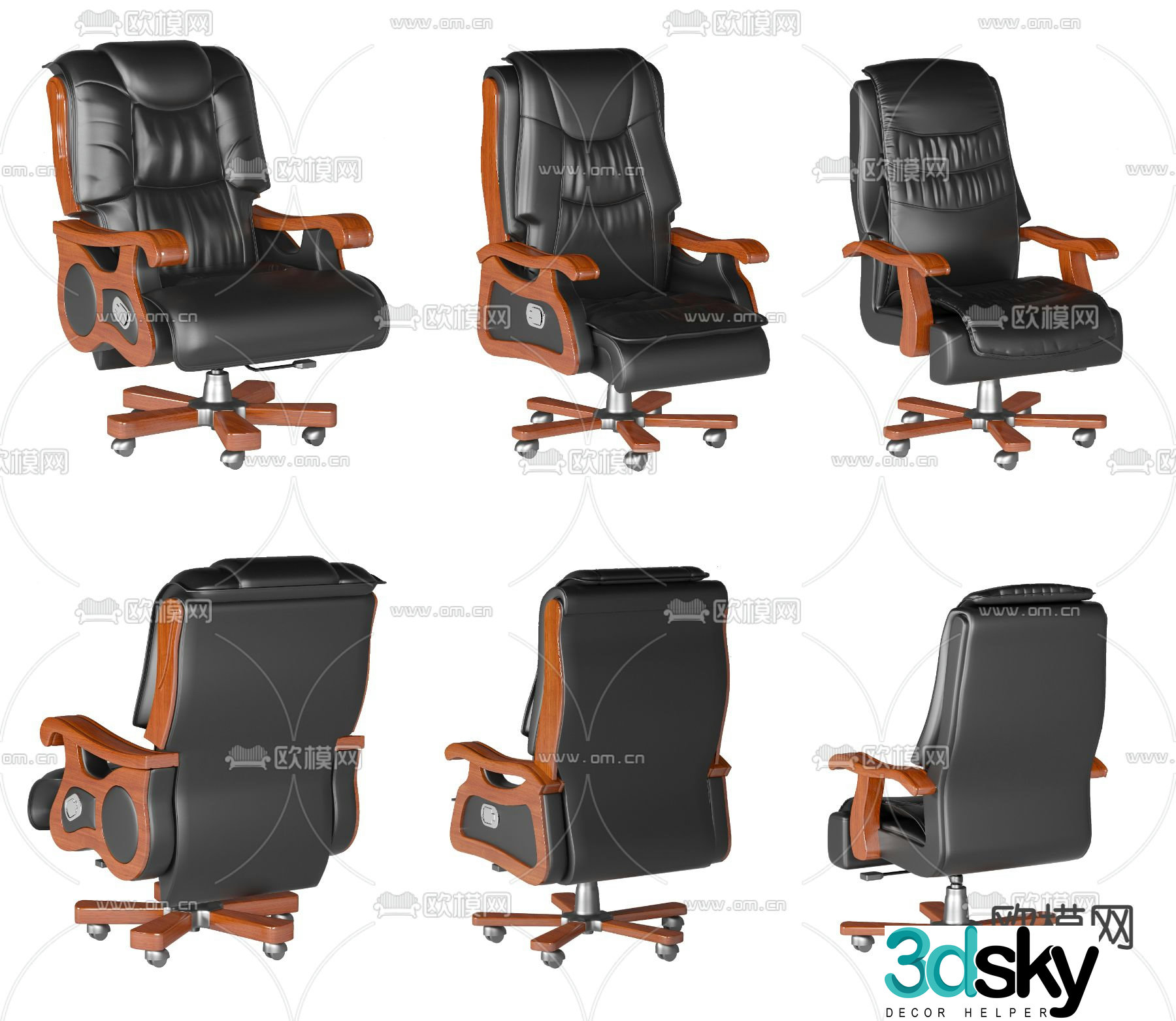Executive chair boss chair office chair leadership chair 3d model