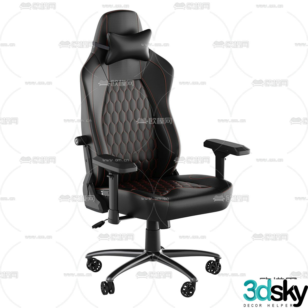 Esports chair gaming chair office chair 3d model