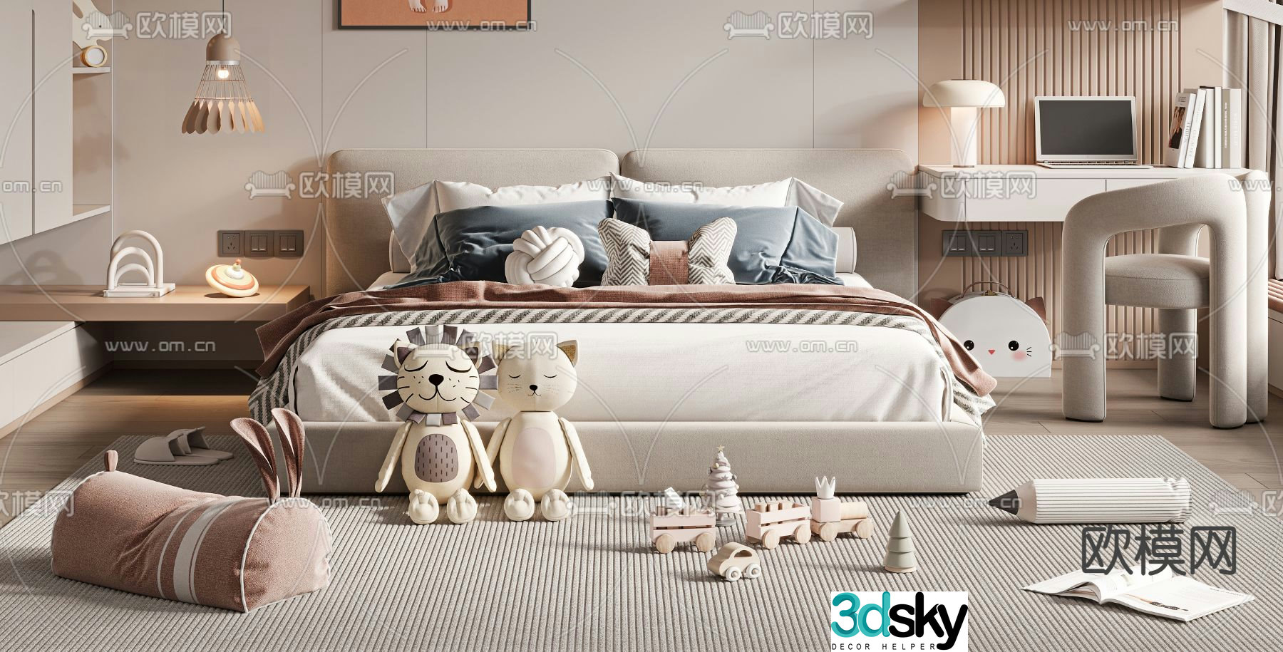 child bed child bed 3d model