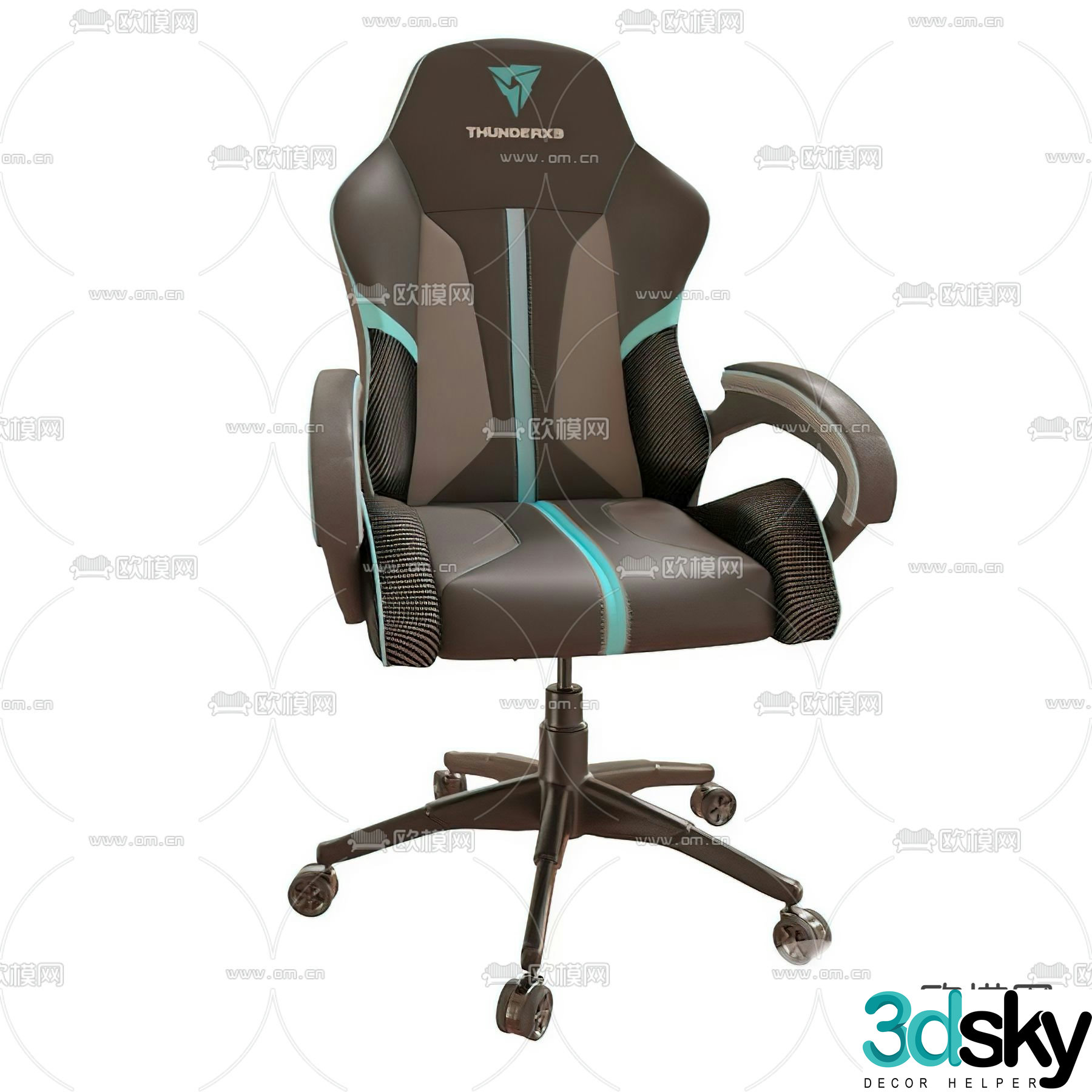 Esports chair gaming chair office chair 3d model