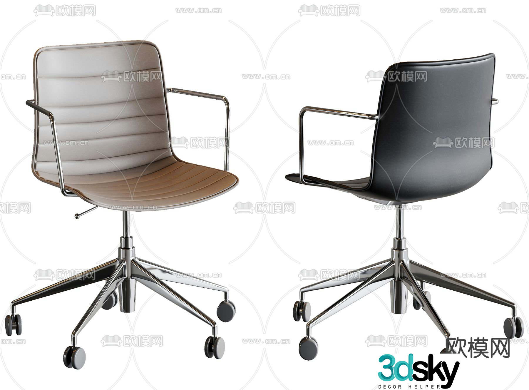 Office chair staff chair 3d model