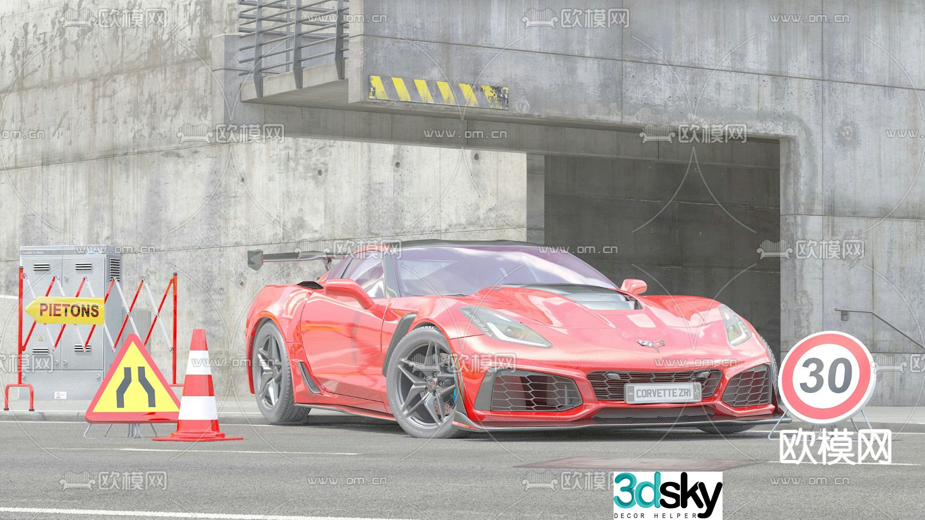 car sports car 3d model