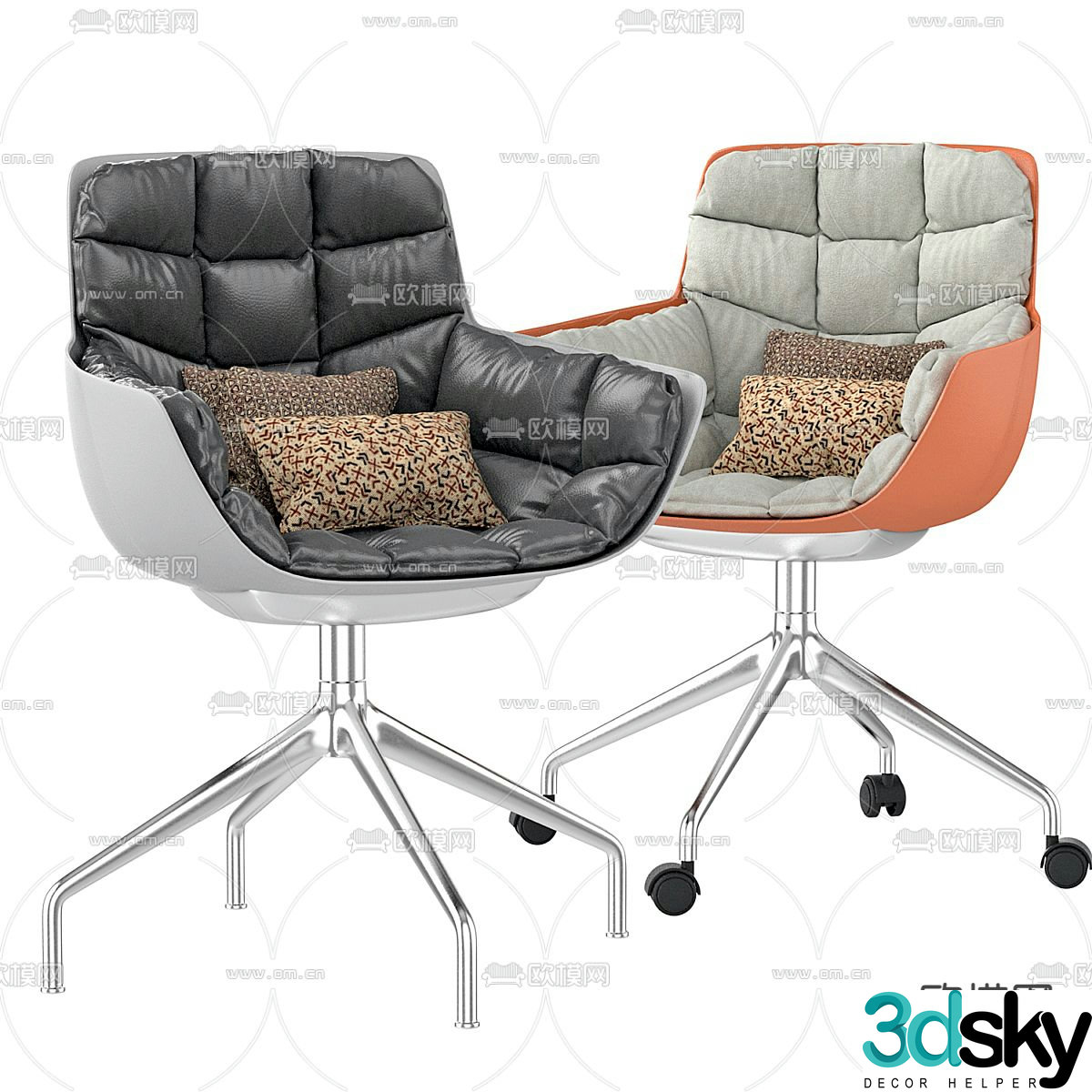Staff chair office chair 3d model