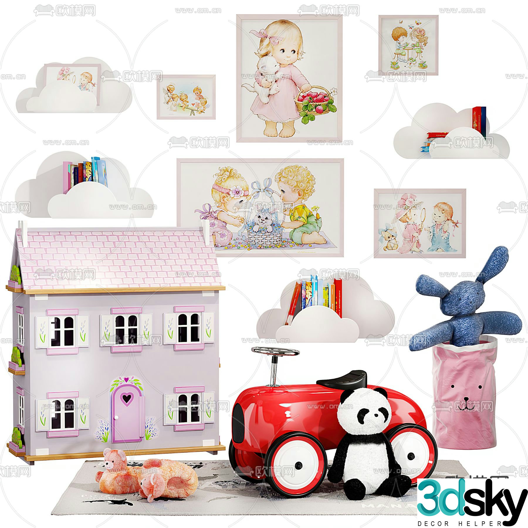 Children’s toys doll 3d model