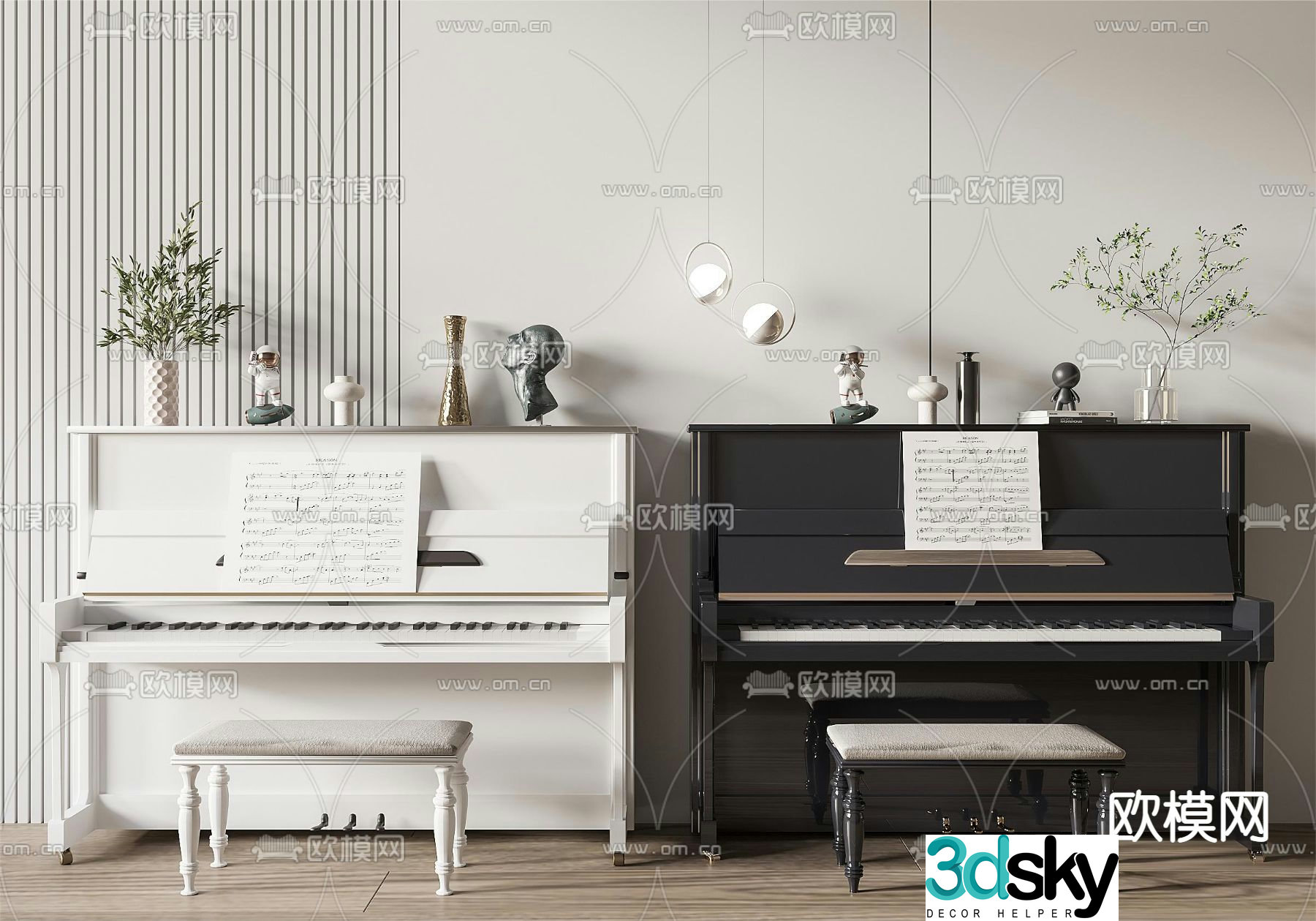piano 3d model