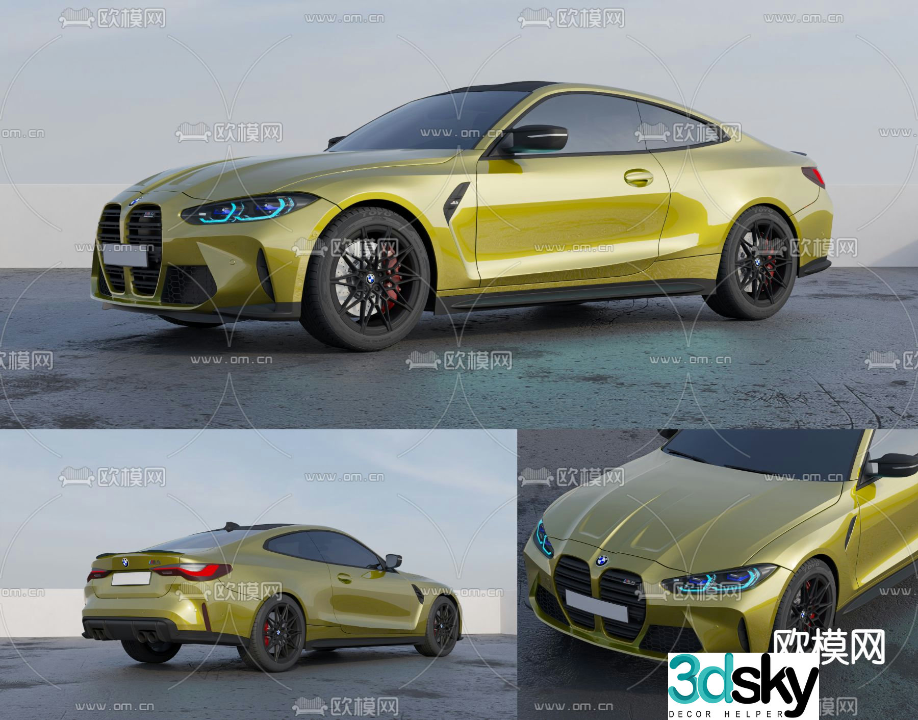 bmw bmw car sedan 3d model