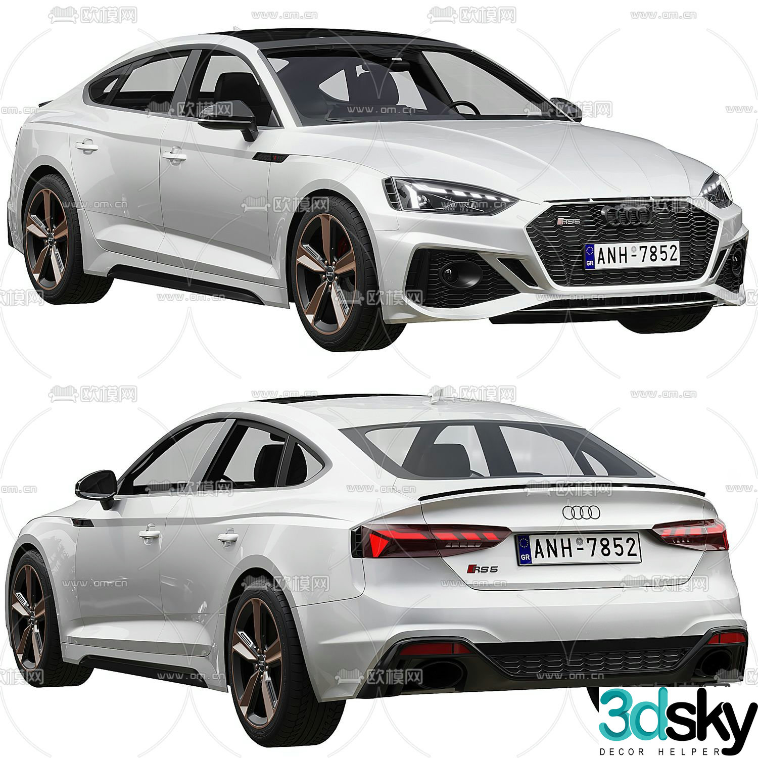 audi car sedan 3d model
