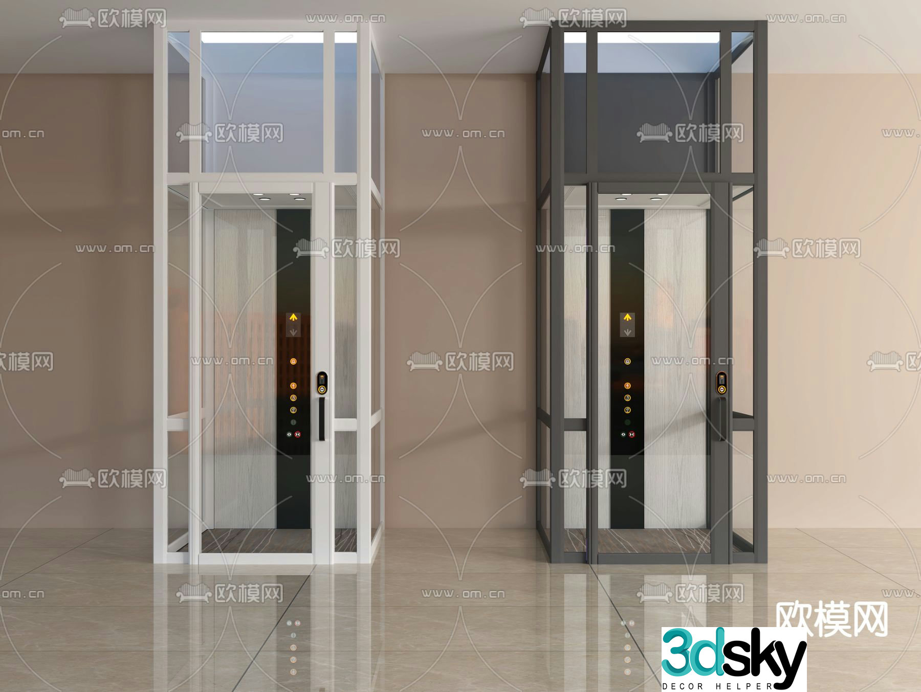 Home elevator lift 3d model