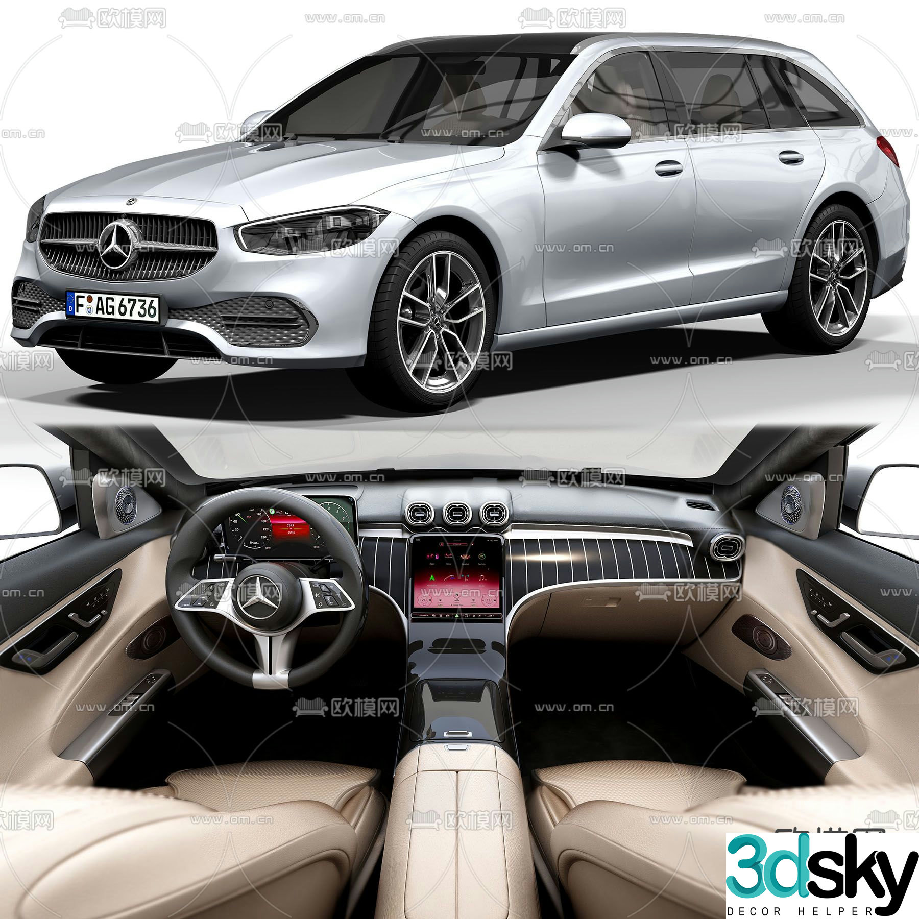 Mercedes Benz car 3d model