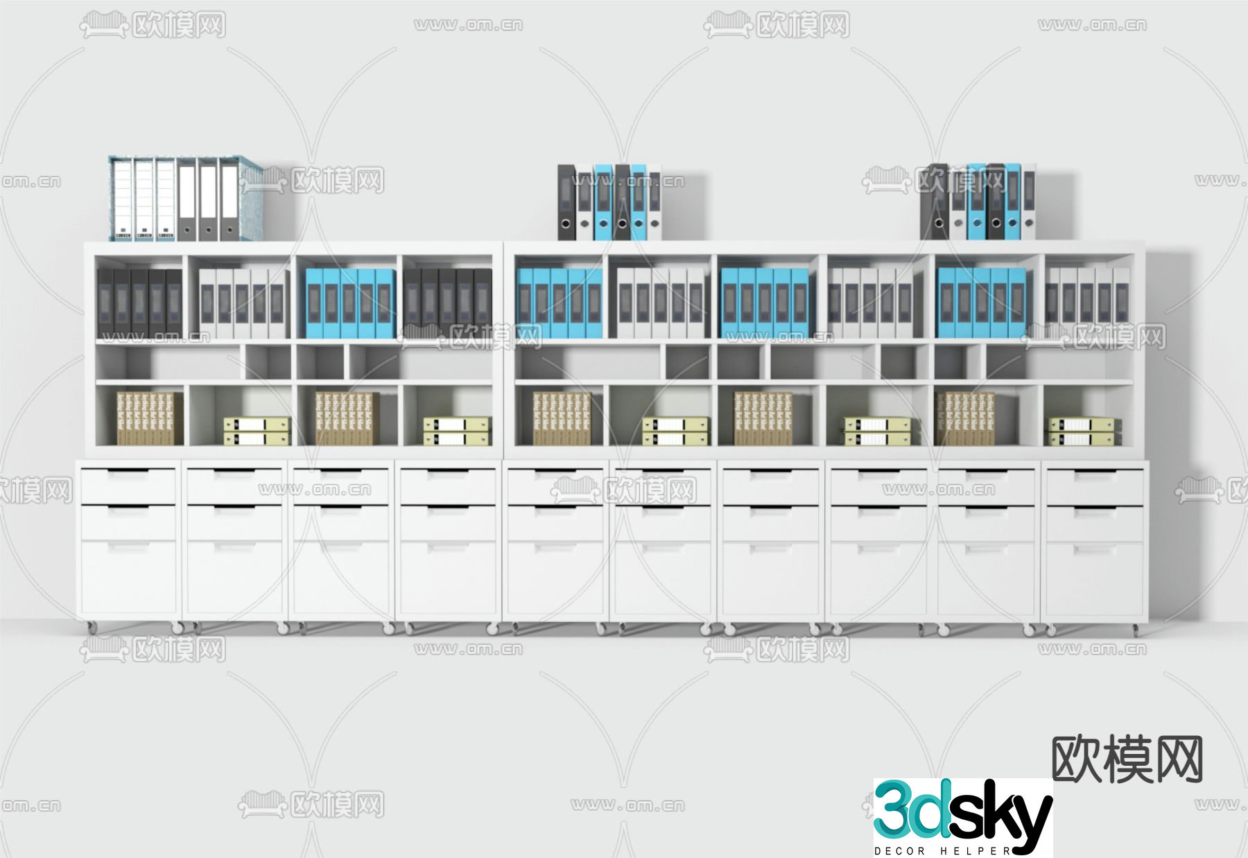 File cabinet filing cabinet information cabinet 3d model