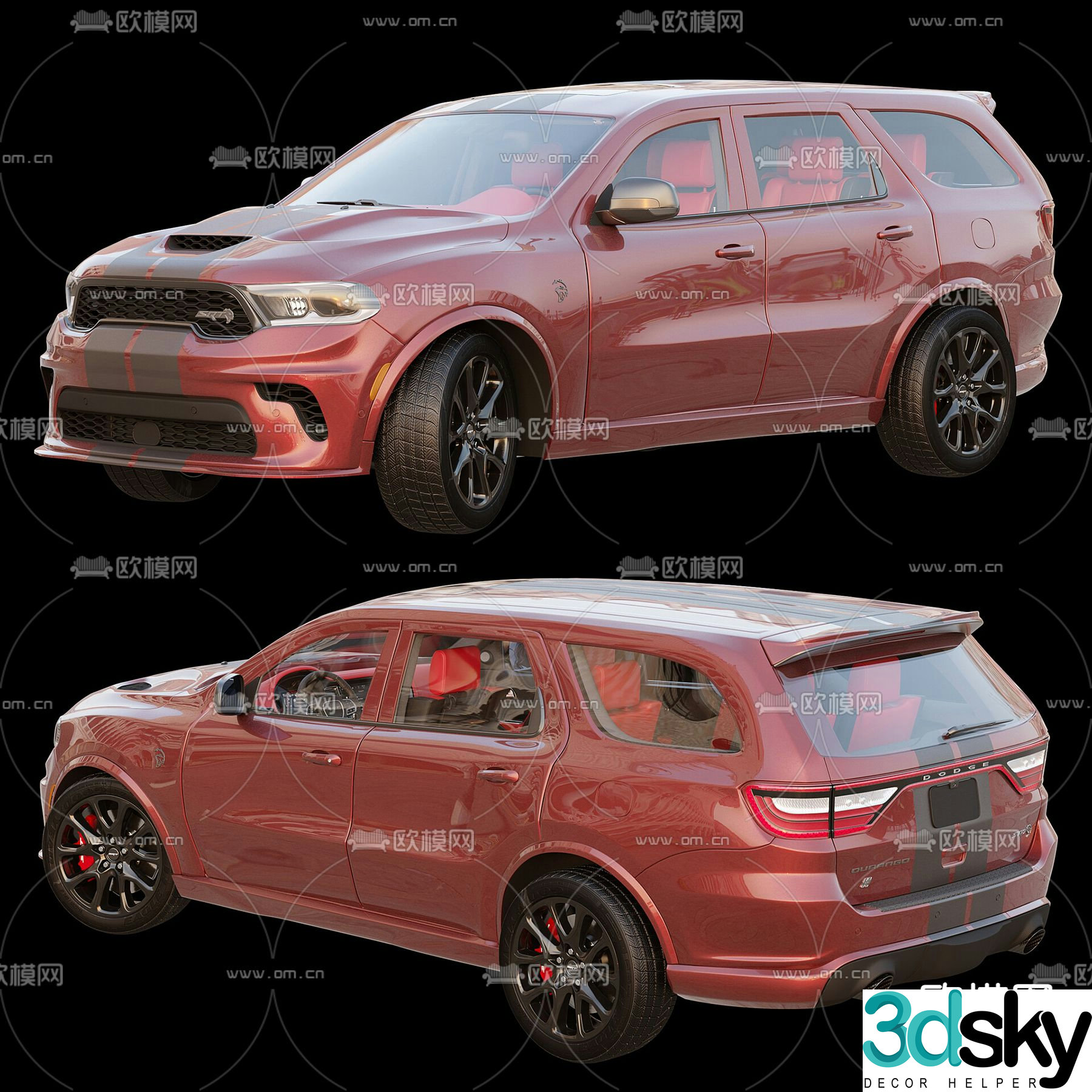 Dodge car 3d model