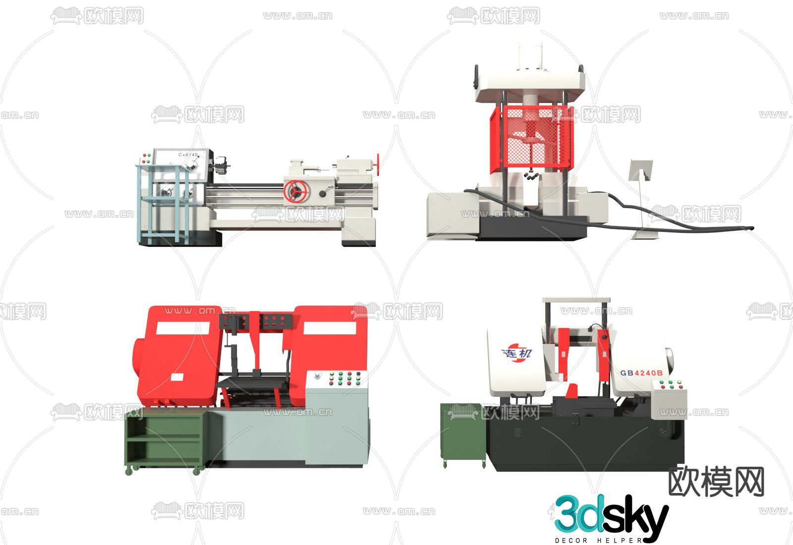 factory machine 3d model