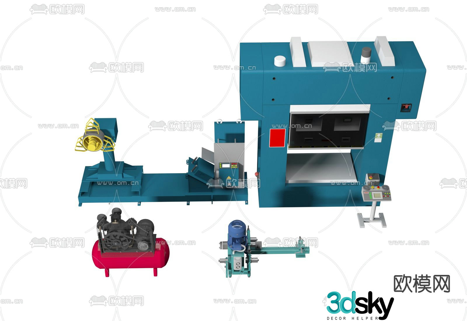 Industrial equipment 3d model