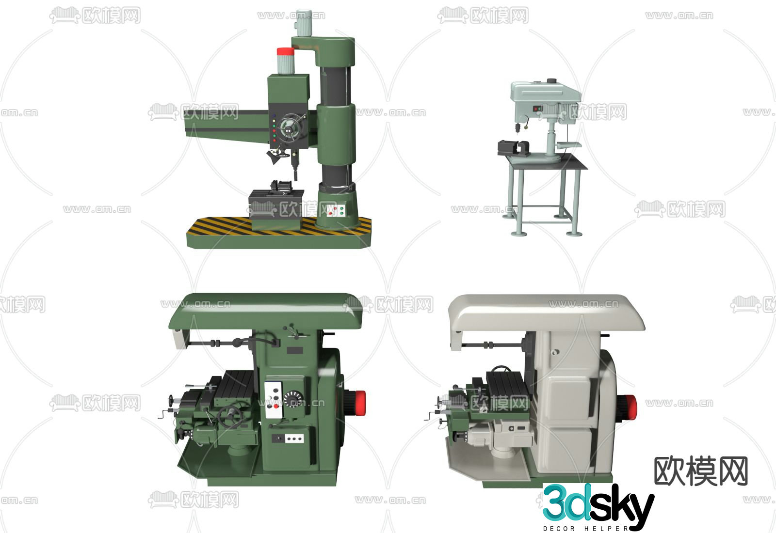 factory machine 3d model