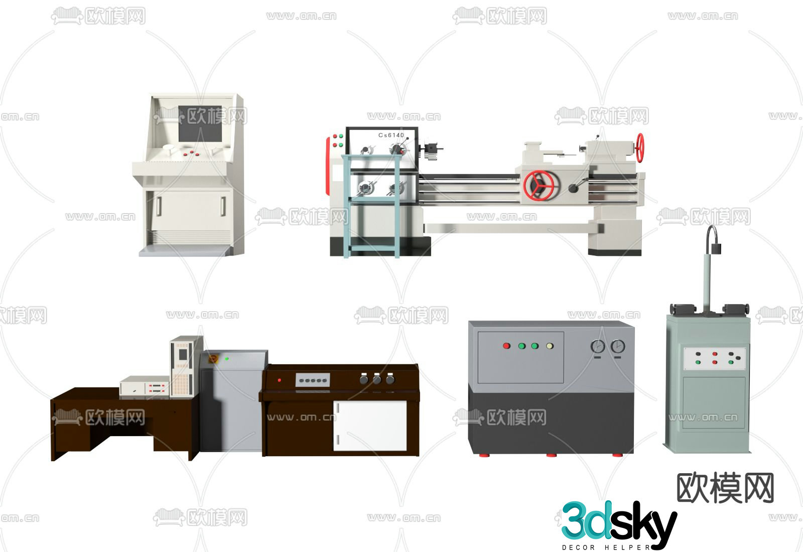 factory machine 3d model