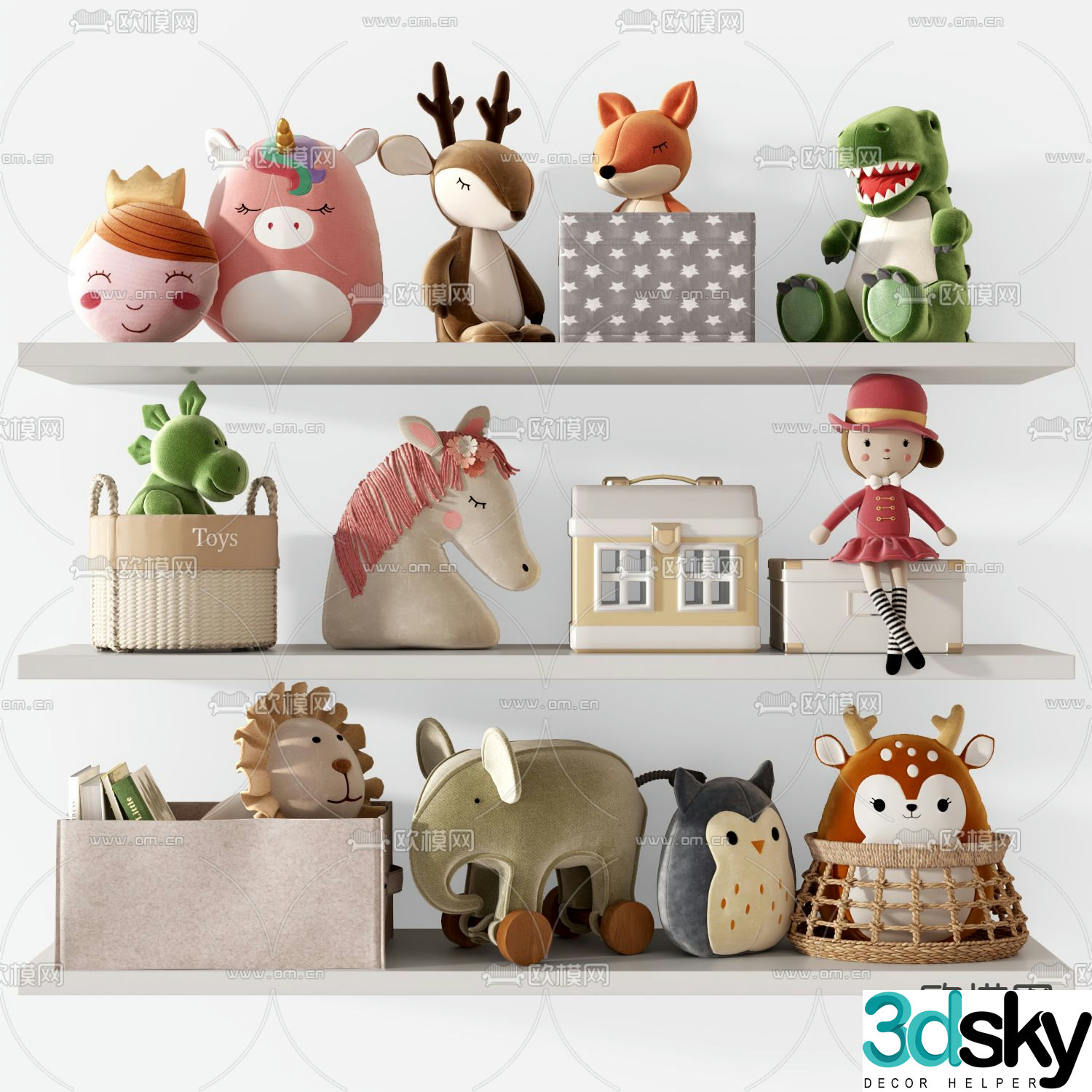 toys dolls dolls children’s ornaments 3d model