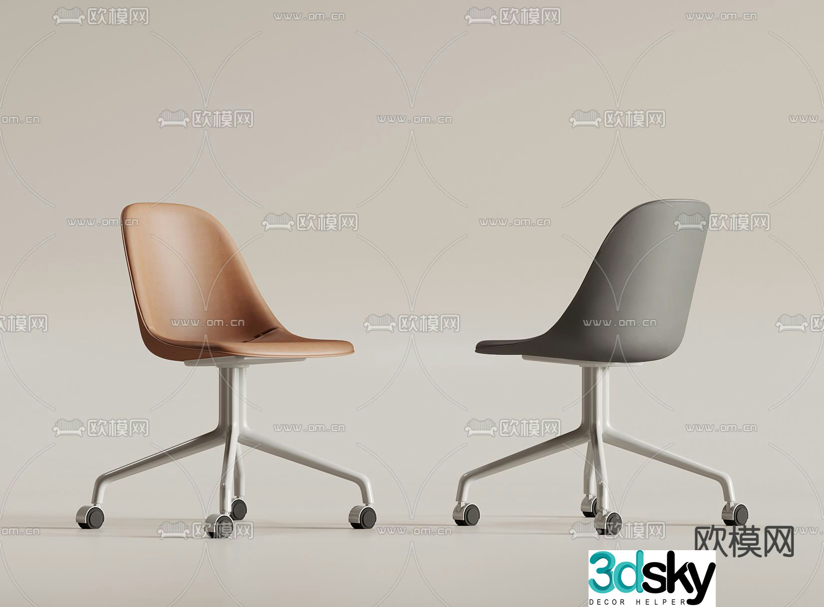Office chair staff chair 3d model