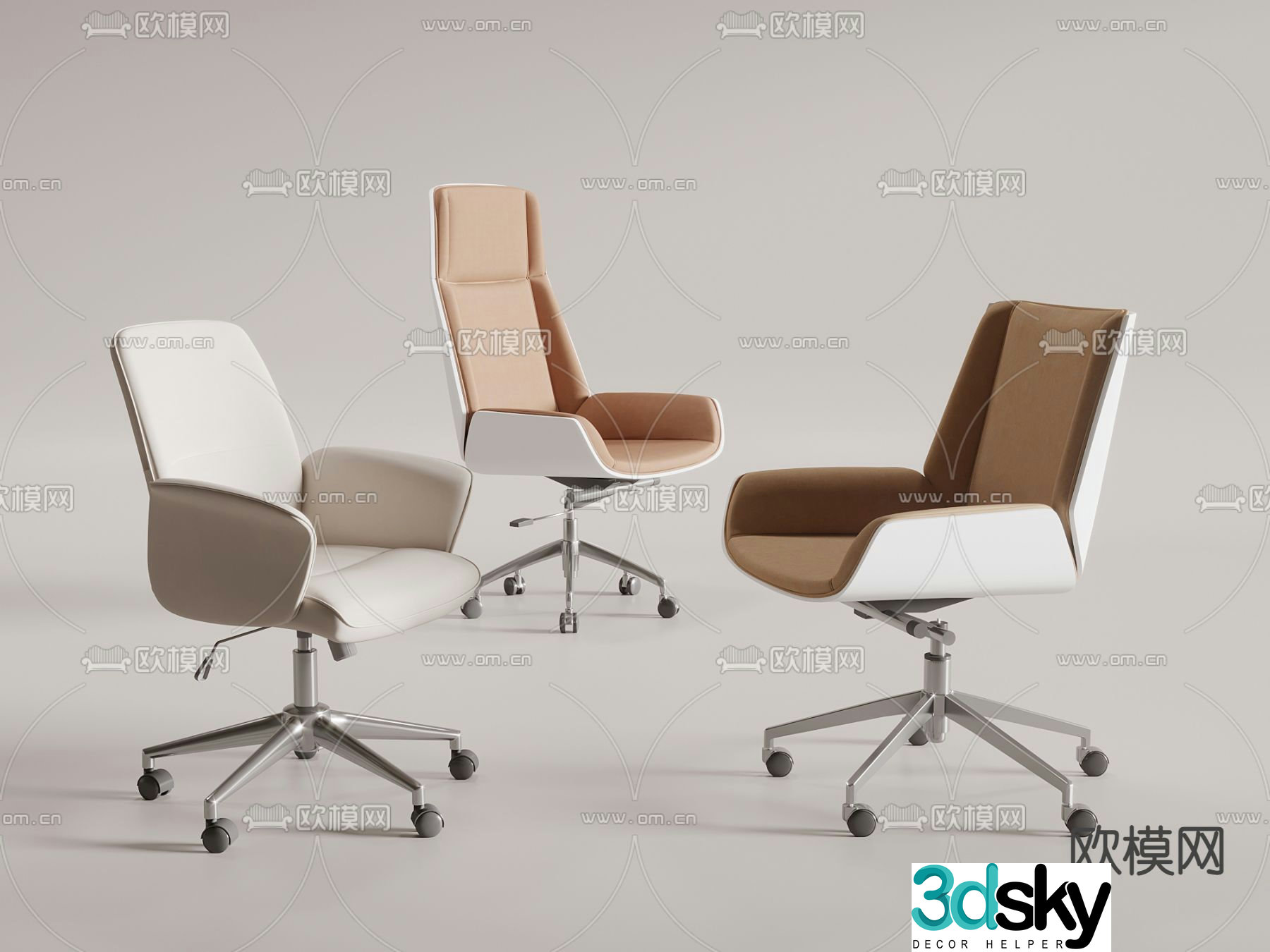 Office chair staff chair 3d model