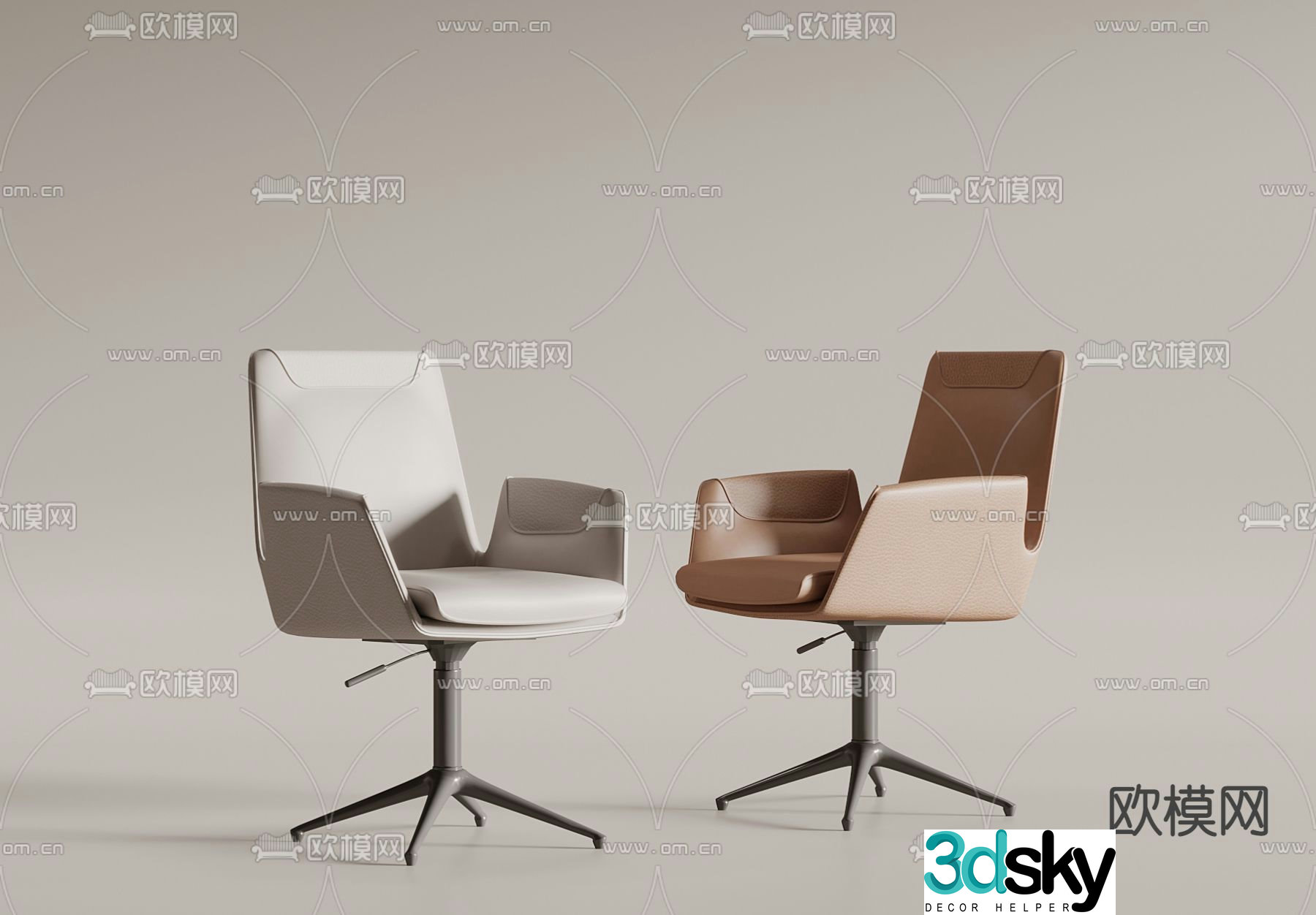 Office chair staff chair conference chair 3d model