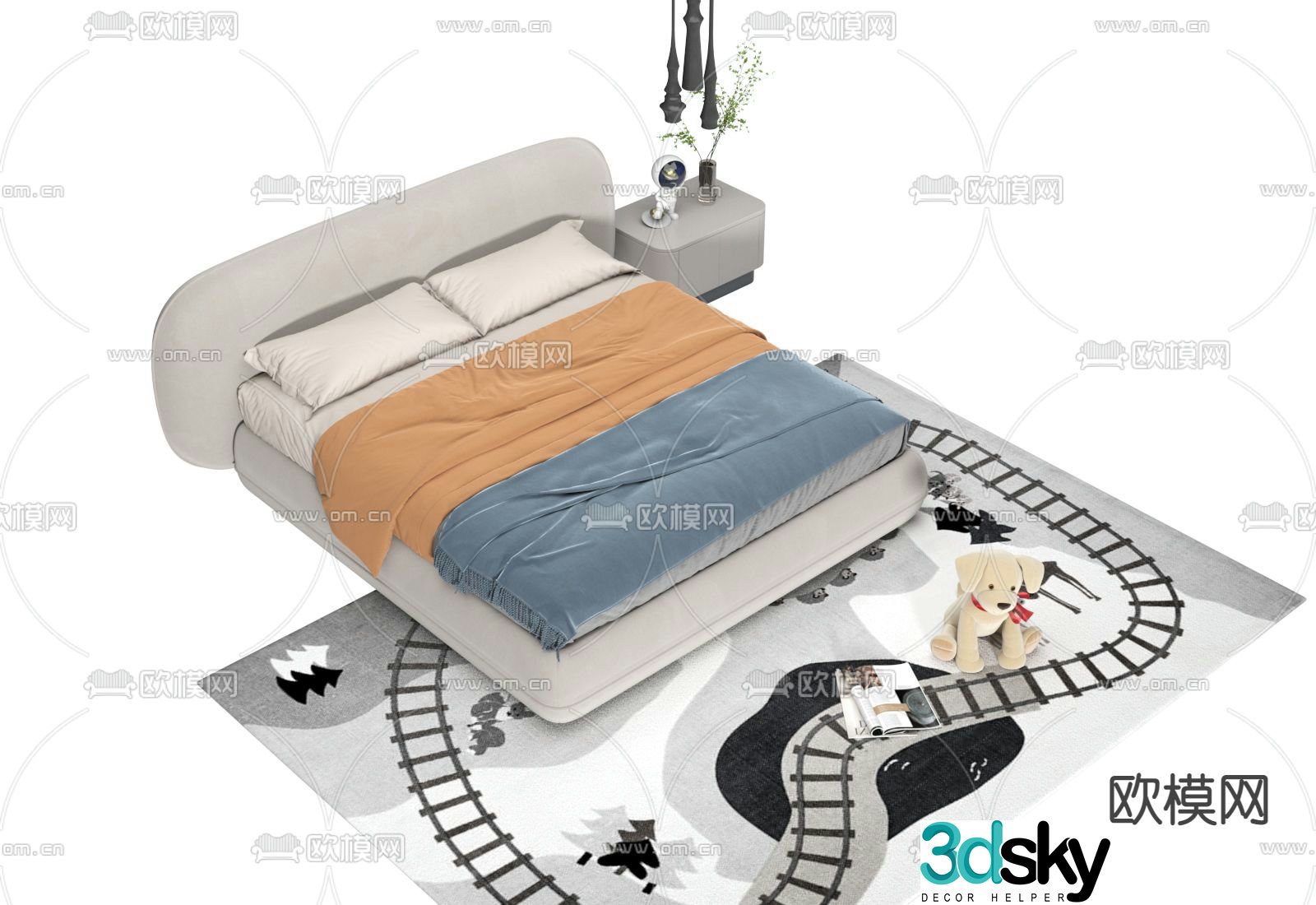 children’s bed child’s bed 3d model