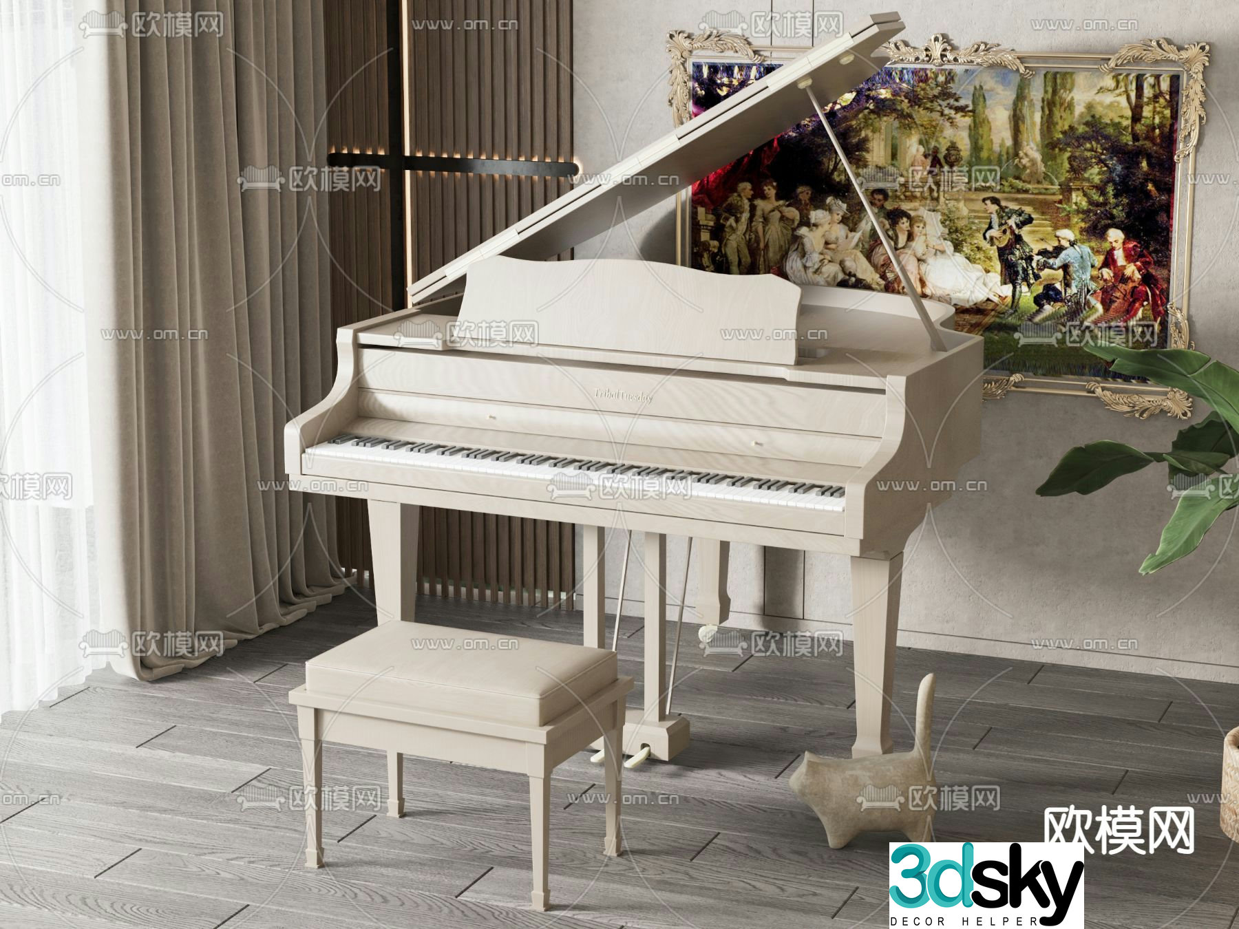 piano 3d model