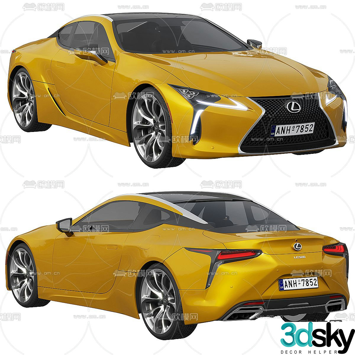 Lexus car sports car 3d model