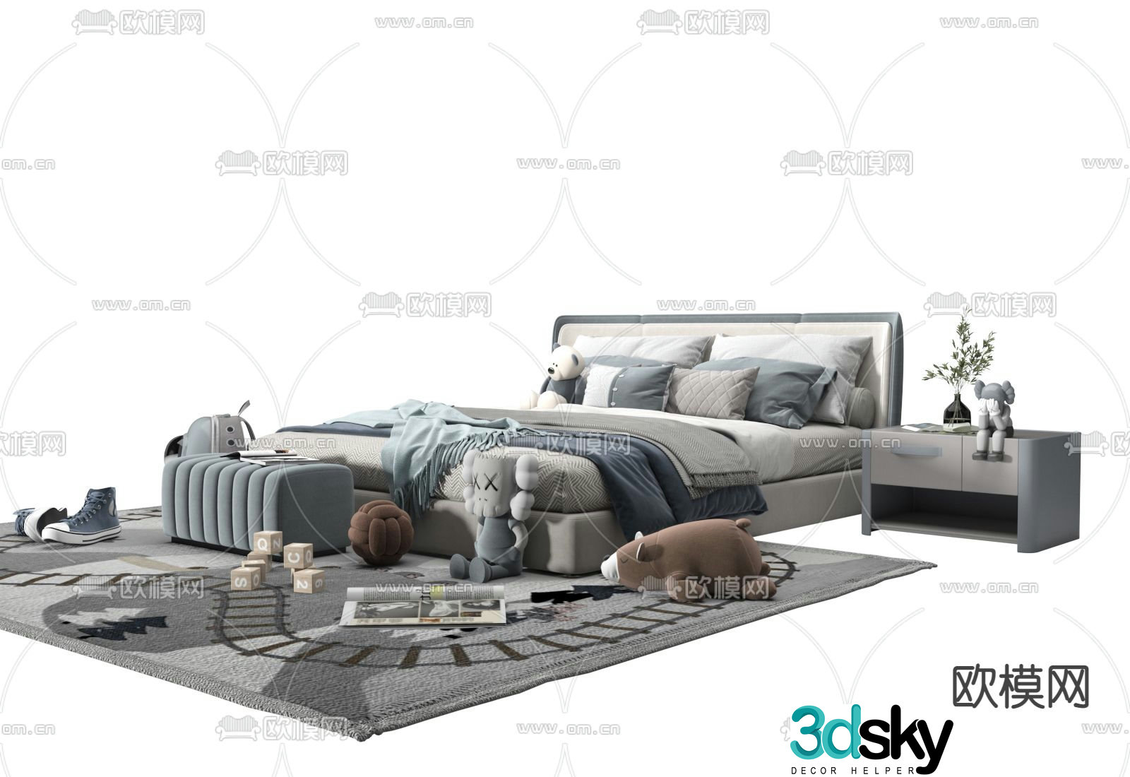 Children’s bed 3d model