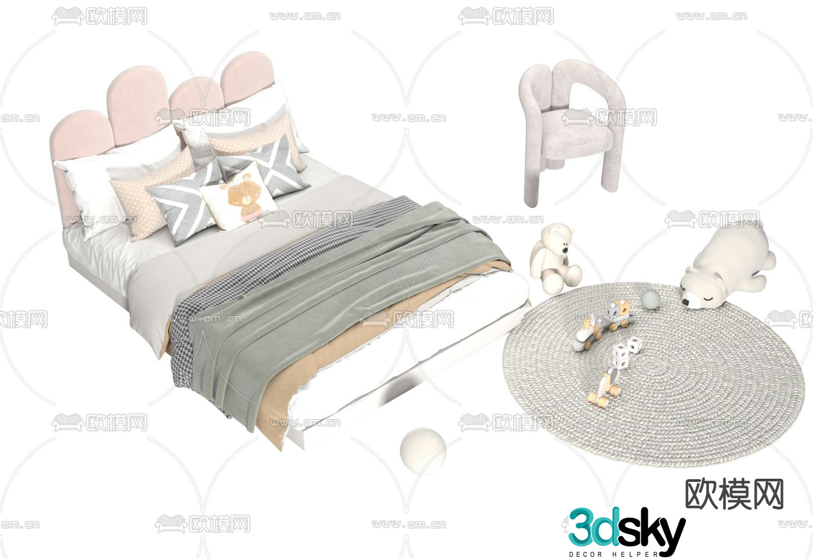 Children’s bed 3d model