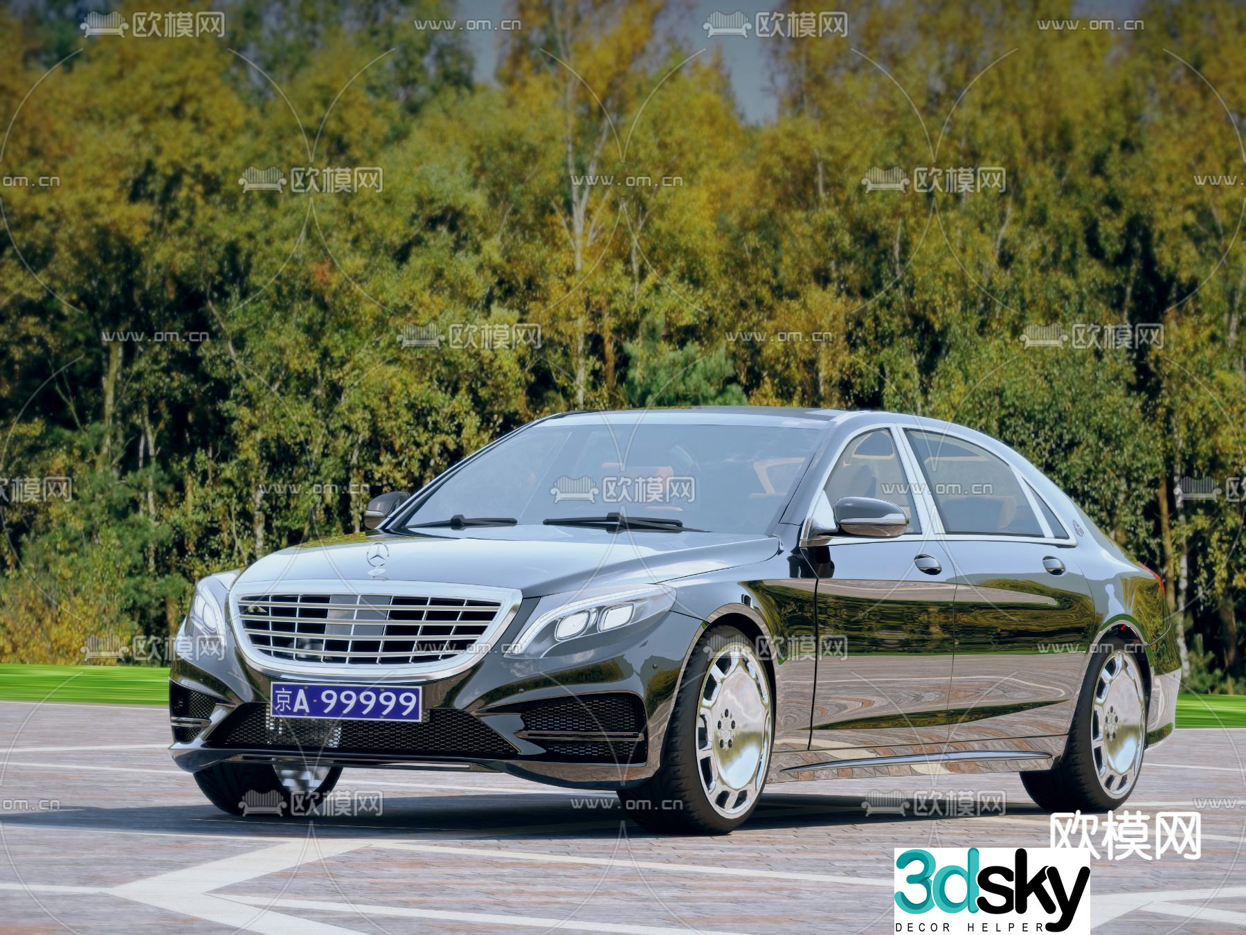 Maybach car 3d model