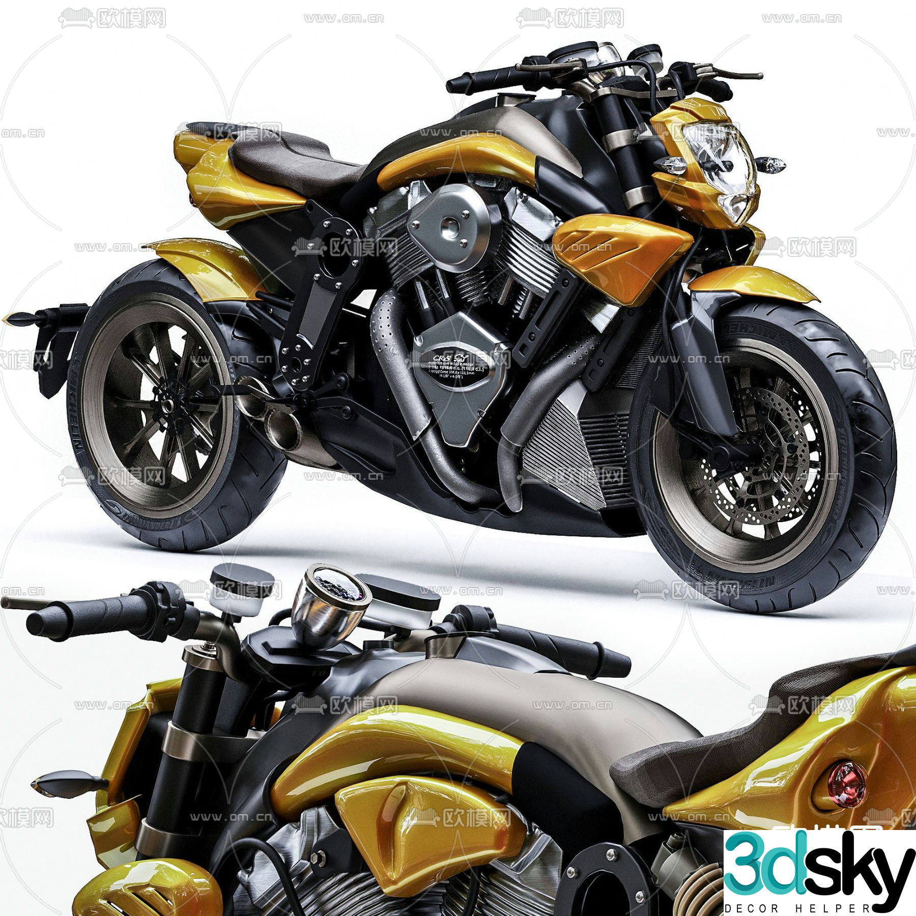 motorcycle motorcycle 3d model