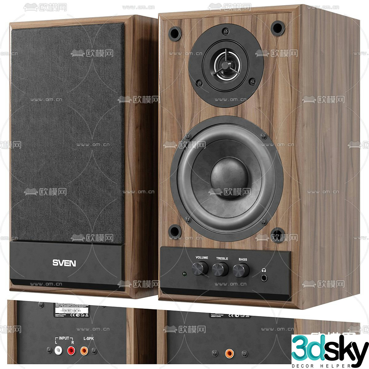 SVEN audio speaker 3d model