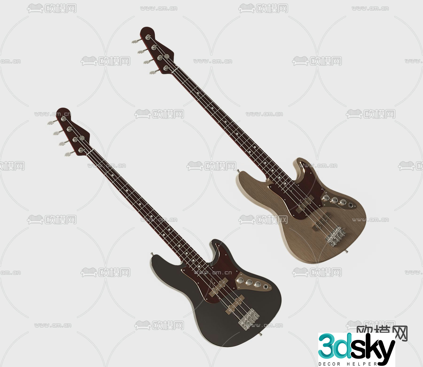 guitar 3d model