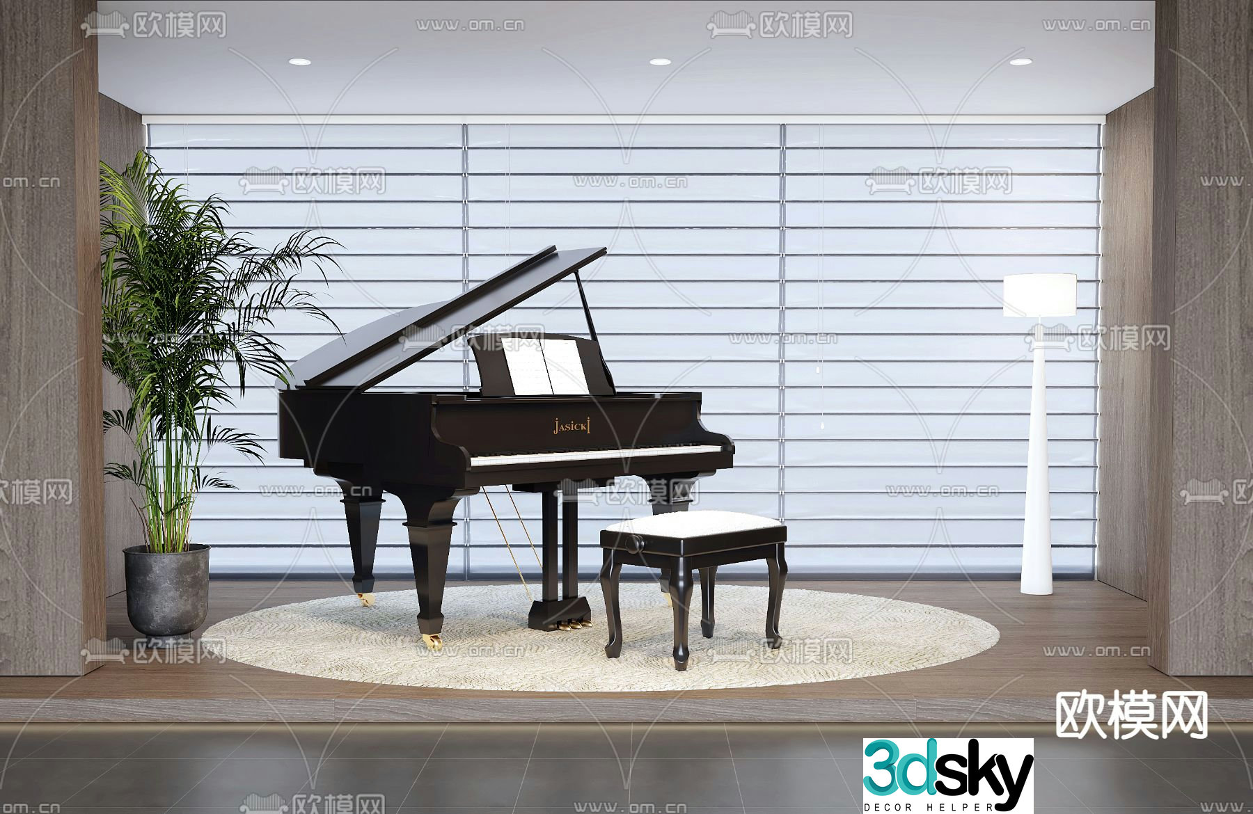 piano 3d model