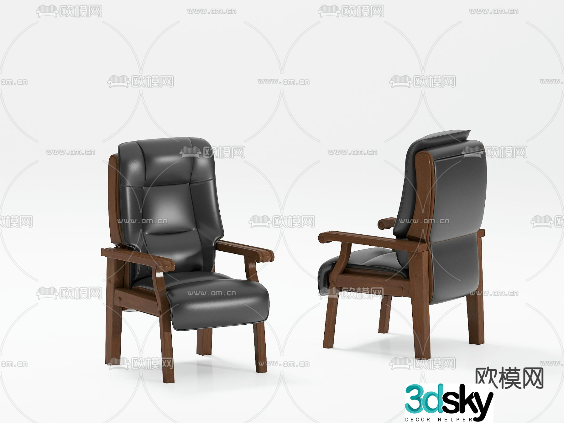Office chair boss chair 3d model