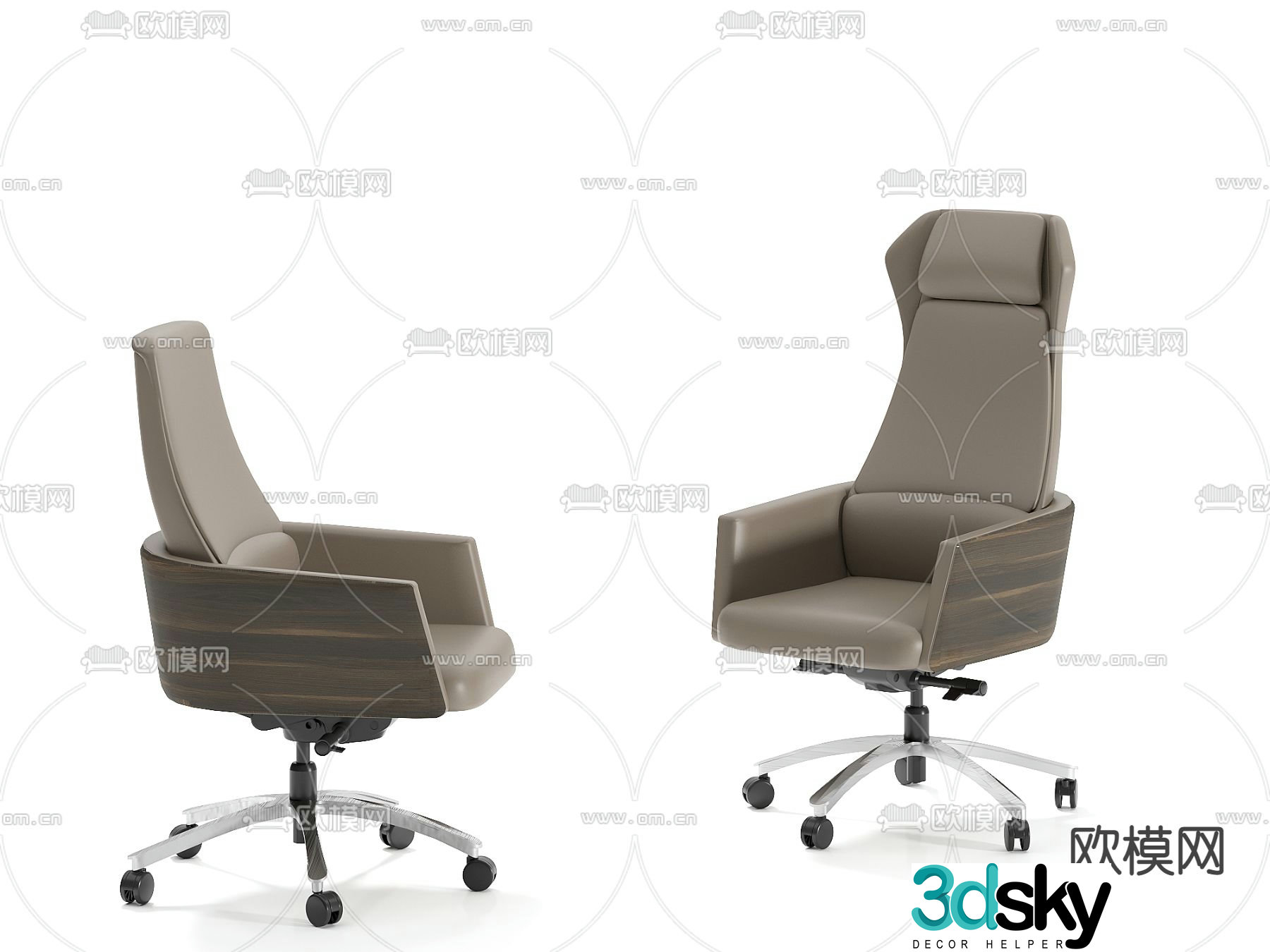 Office chair executive chair boss chair 3d model