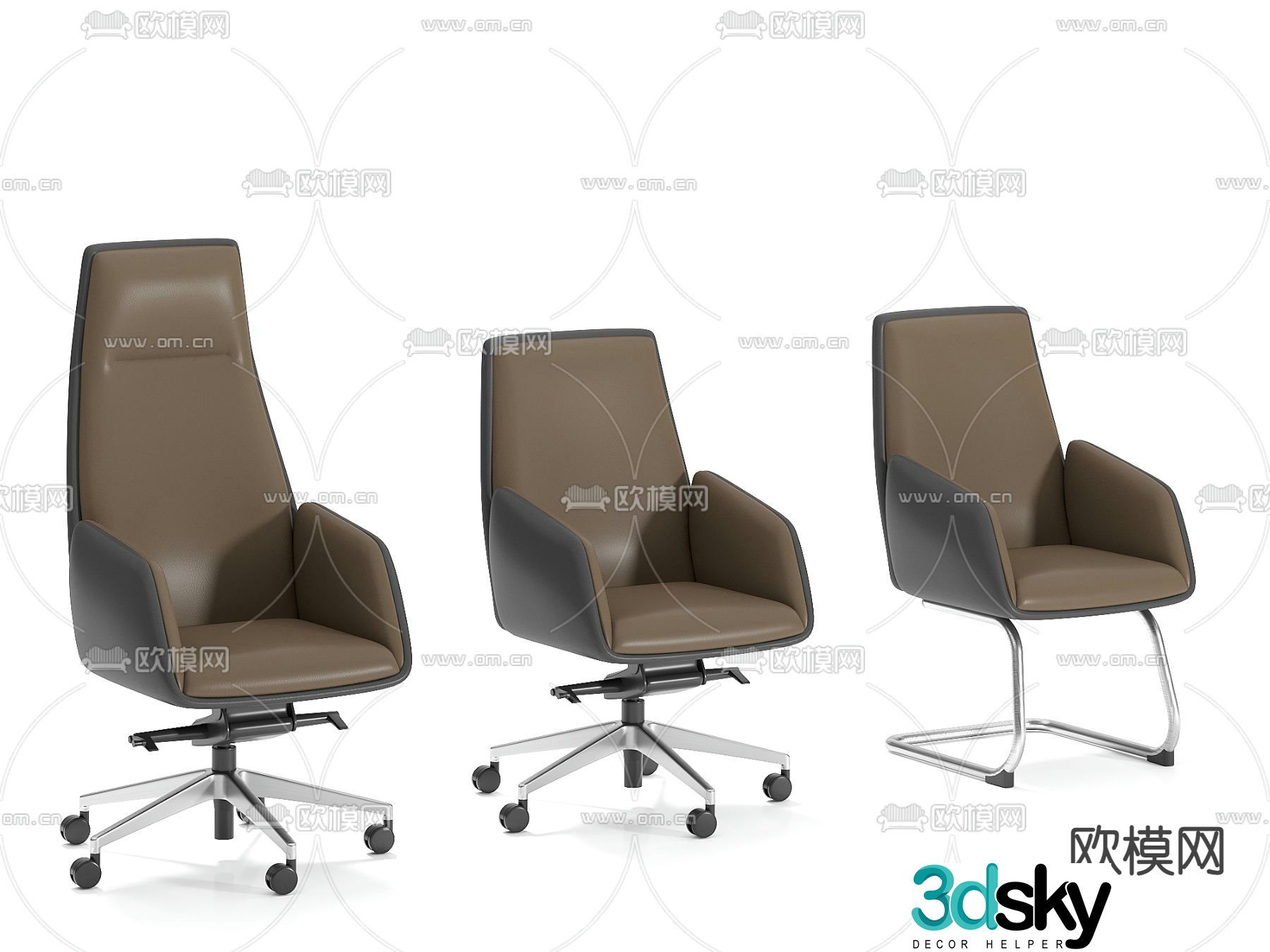 Staff chair office chair shift chair 3d model