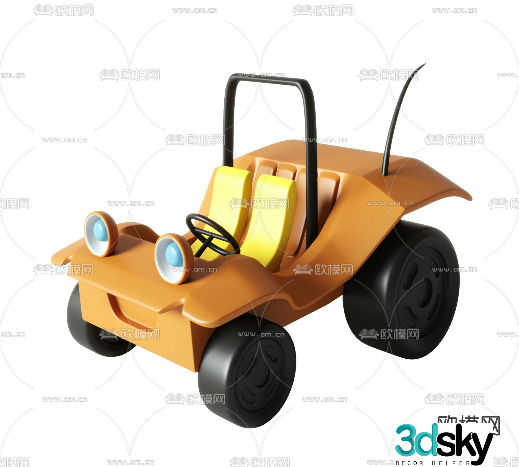 Children’s car toy car 3d model