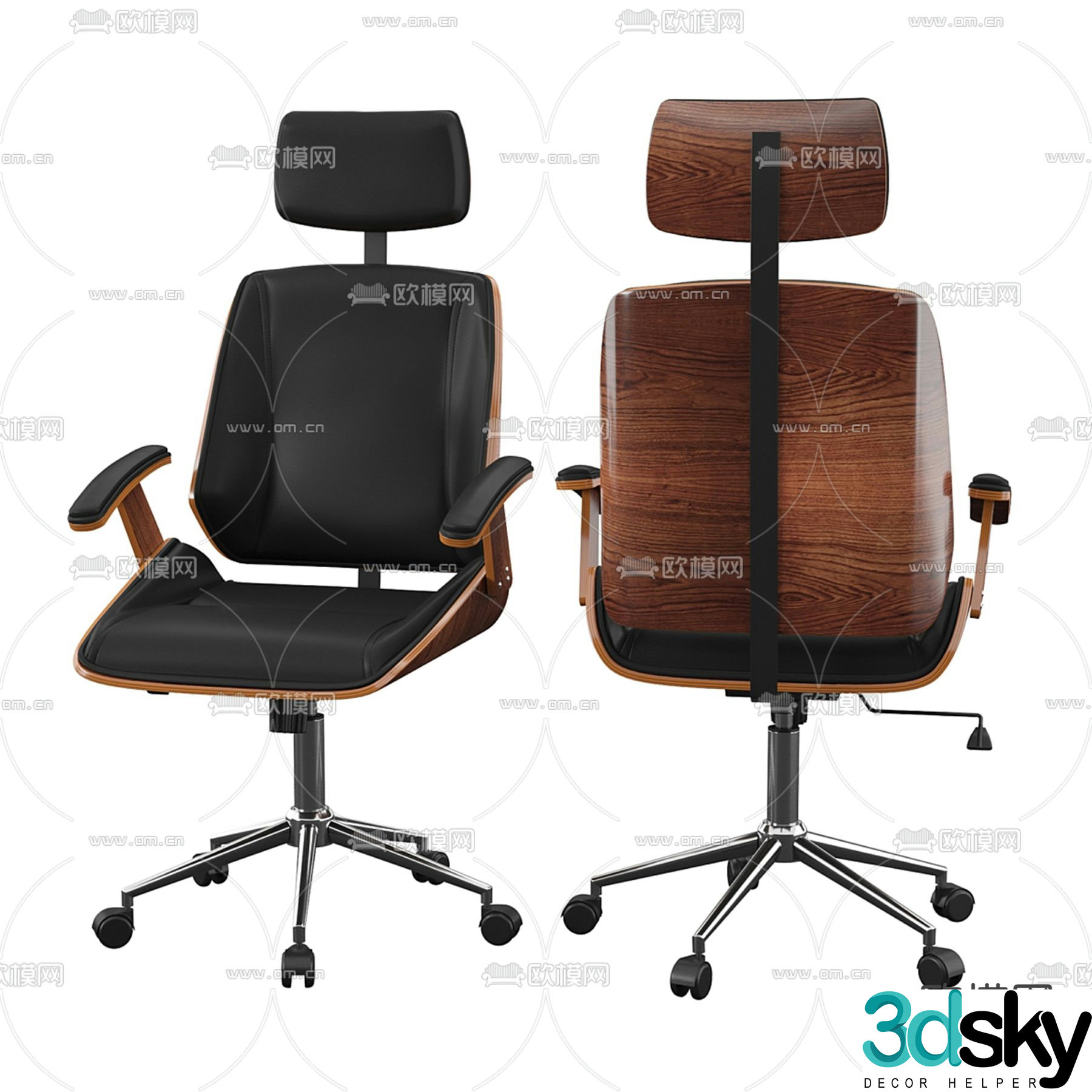 Office chair executive chair 3d model