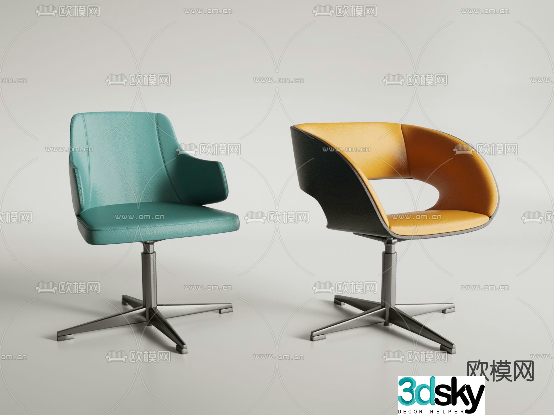 Office chair conference chair shift chair 3d model