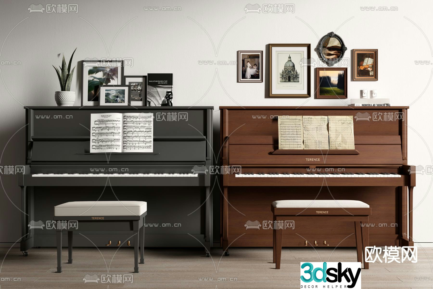 TERENCE piano 3d model