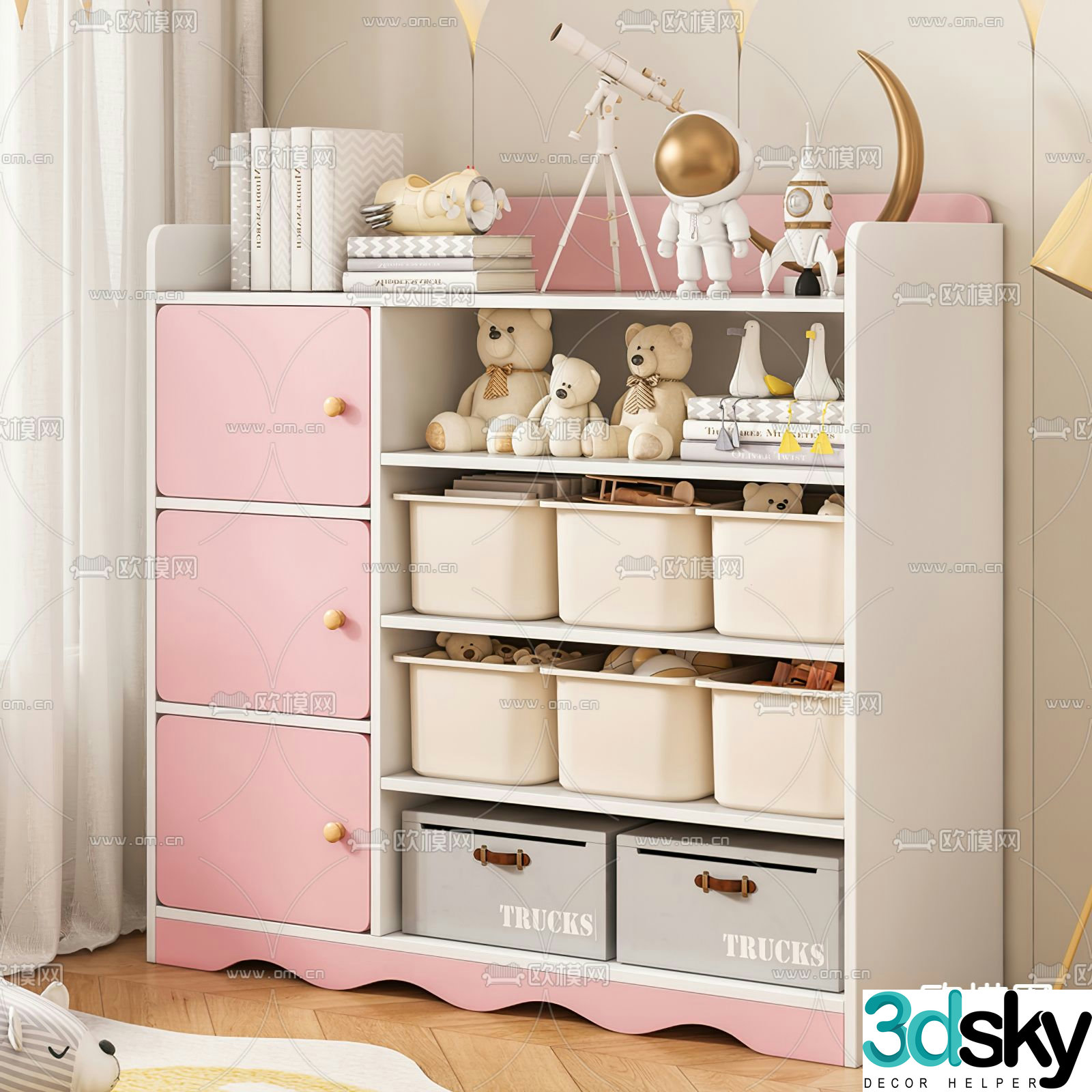 Children’s toy cabinet 3d model