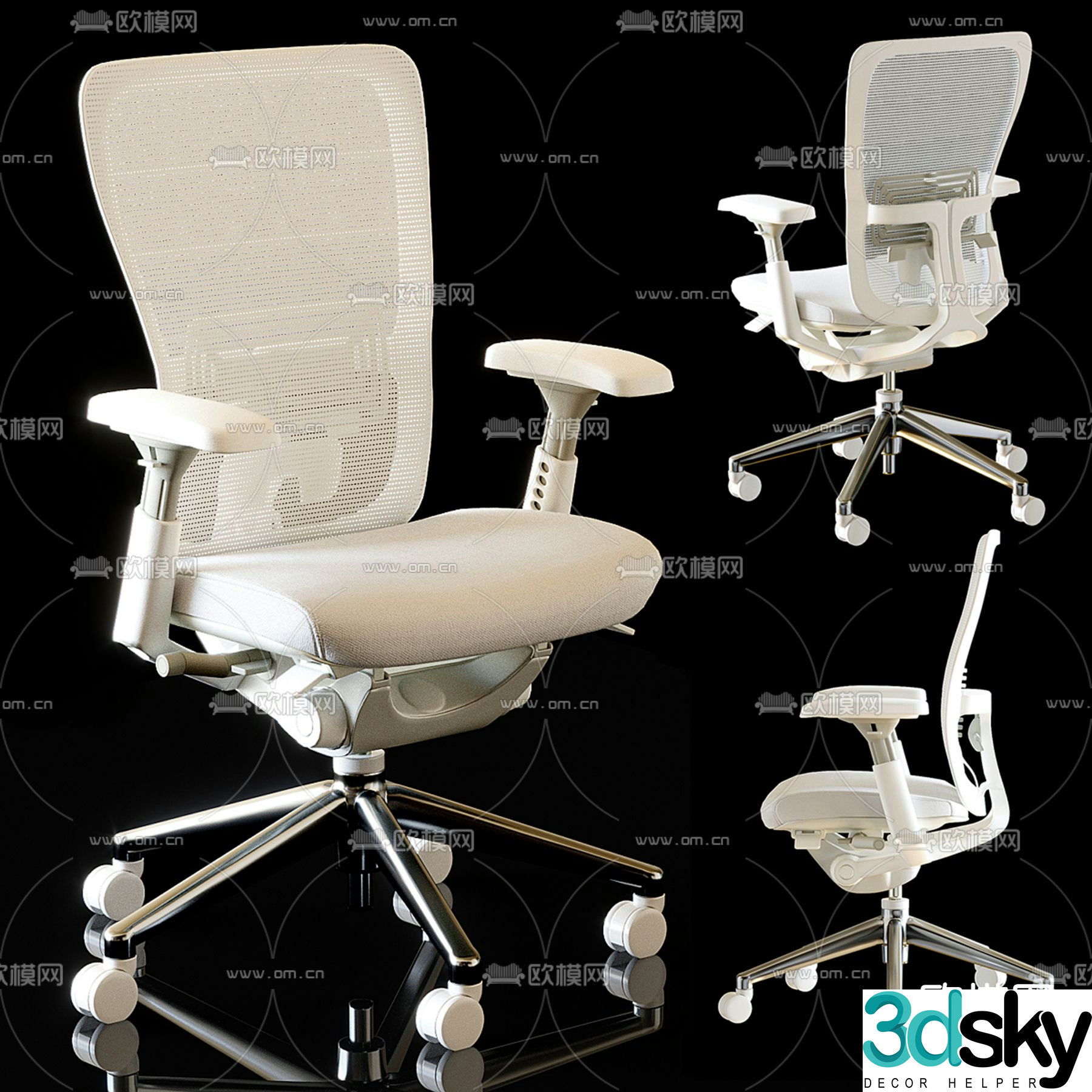 Office chair swivel chair 3d model