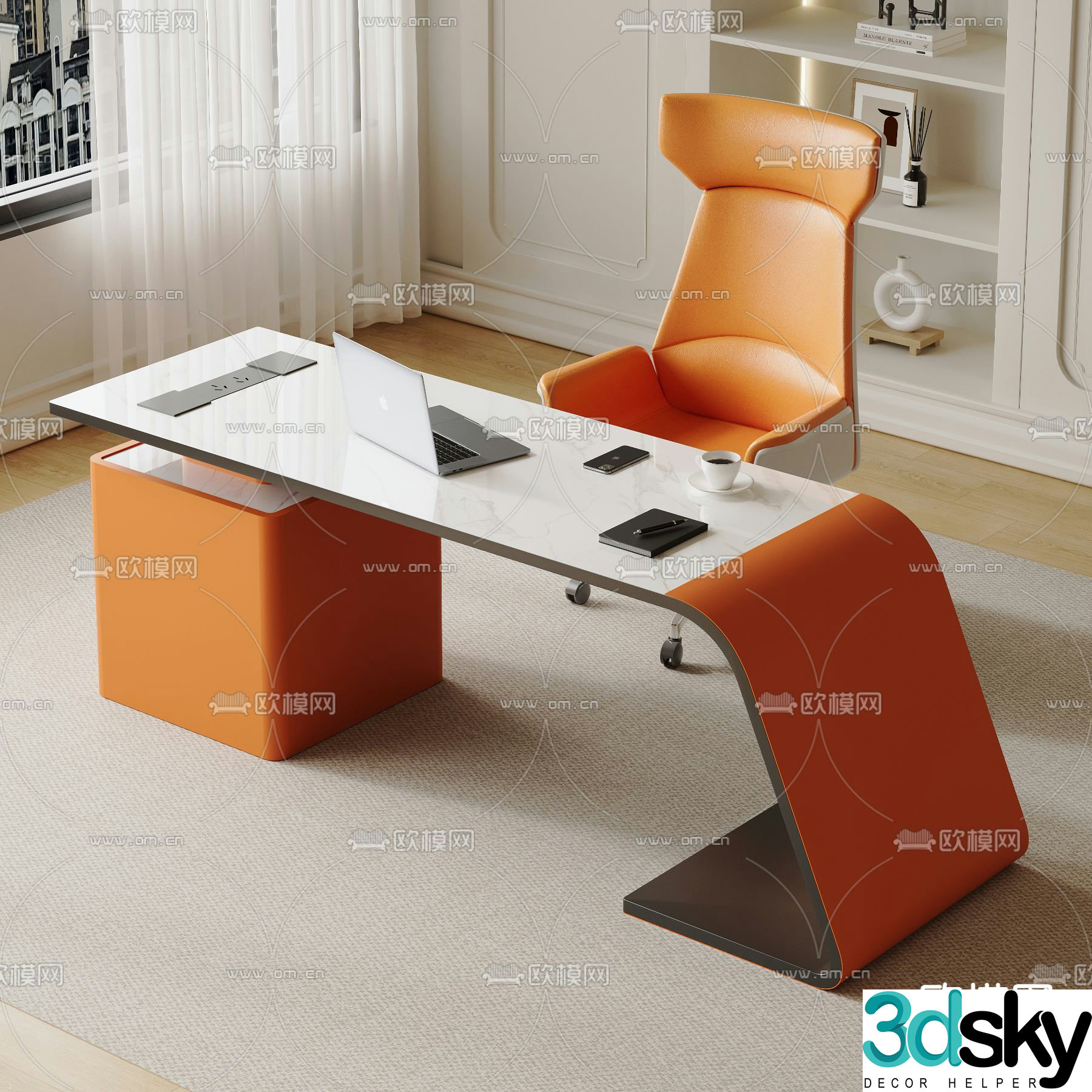 desk desk desk 3d model