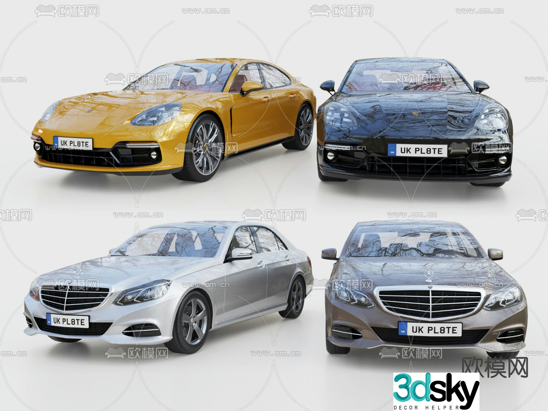car sedan sports car 3d model
