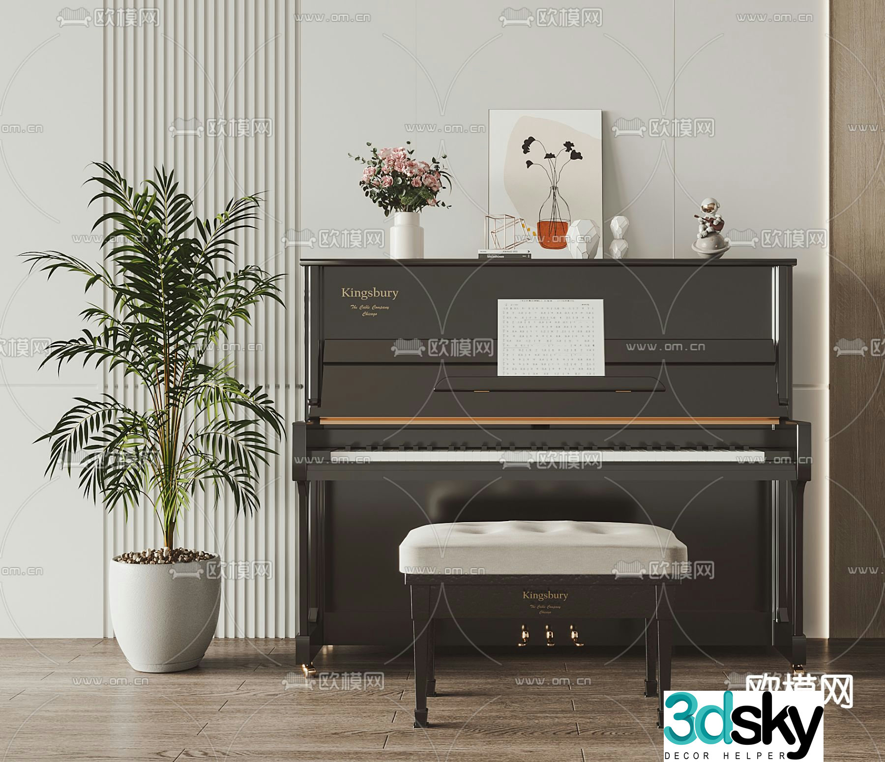 piano 3d model