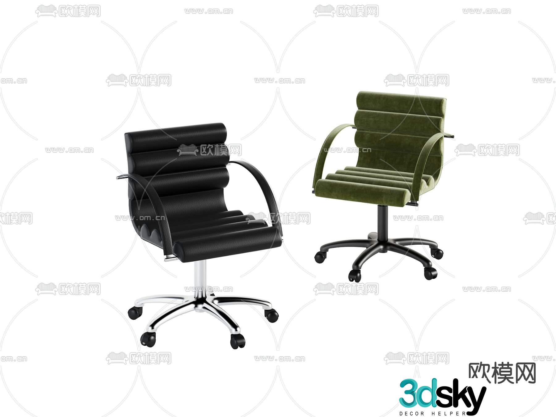 Modern office chair 3d model