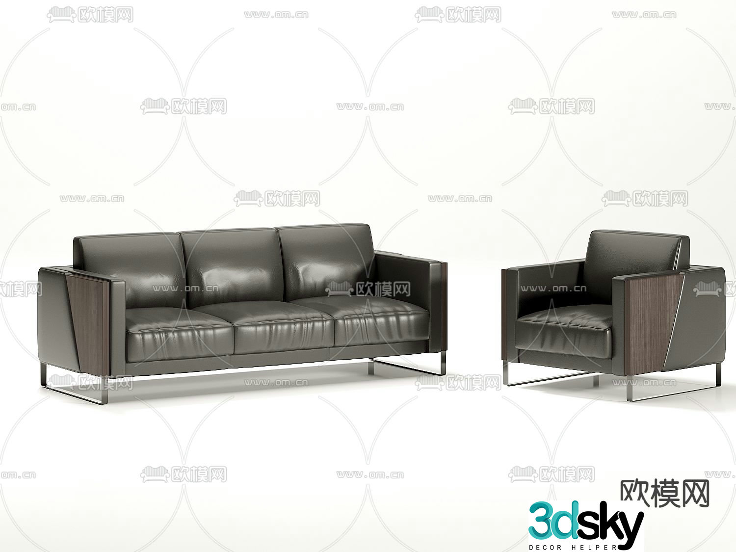 Office sofa 3d model