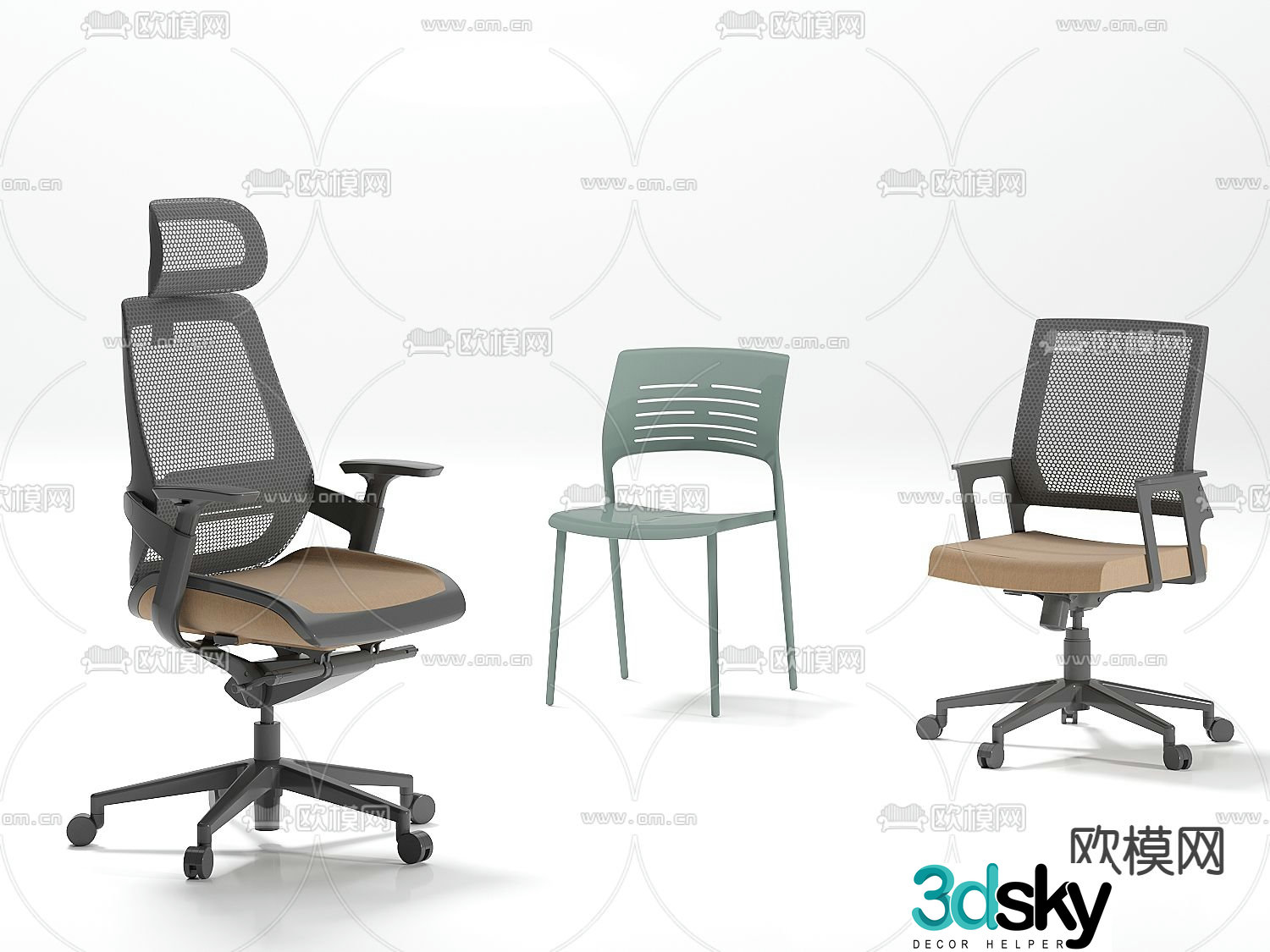 chair office chair executive chair 3d model