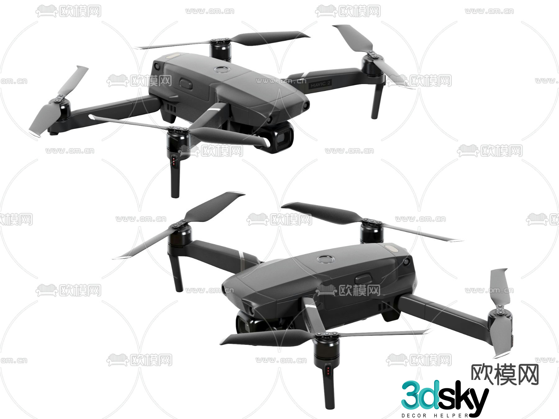 drone aircraft 3d model